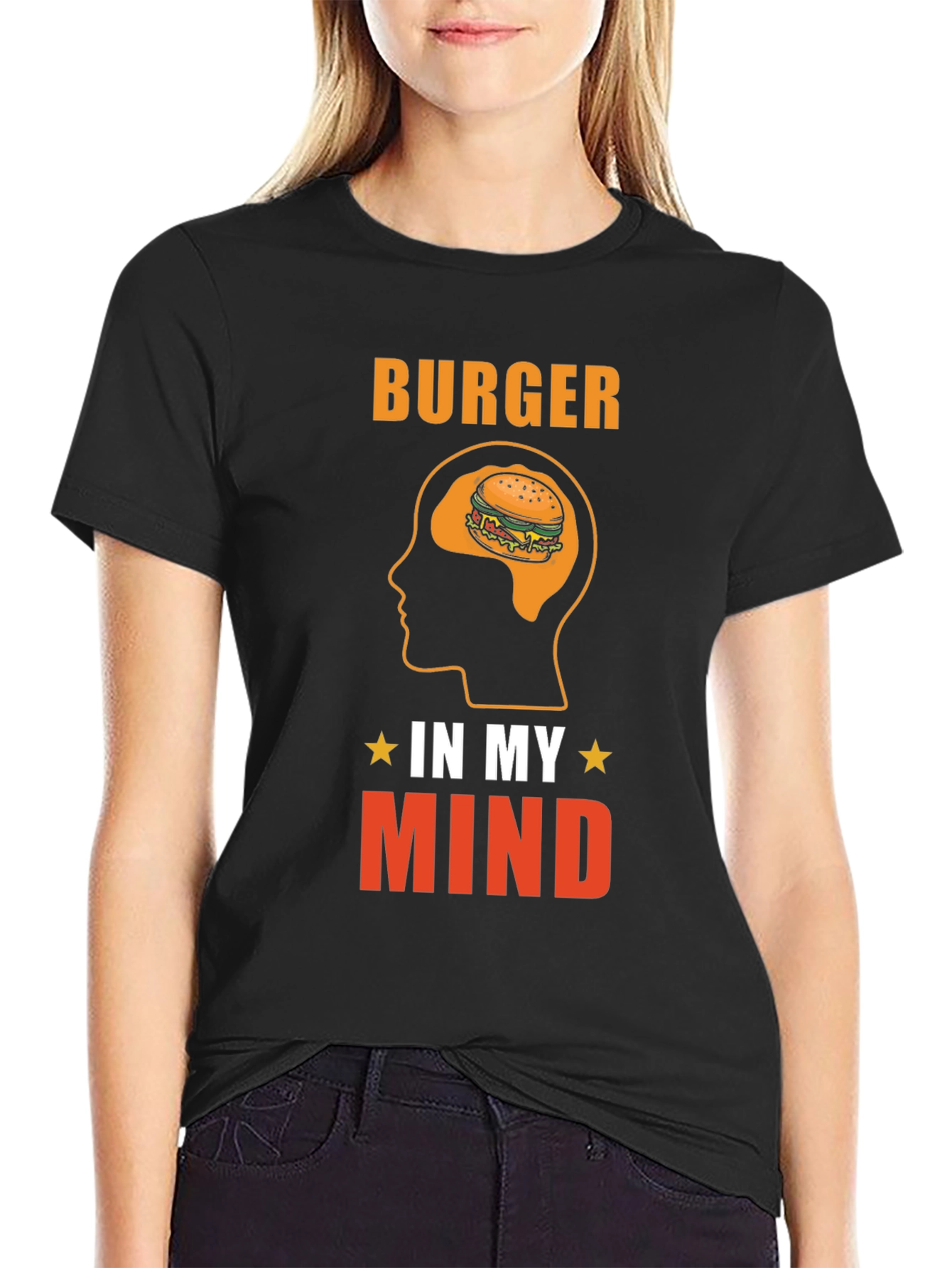 Burger In My Mind Graphic Tee - Foodie T-Shirt - 2