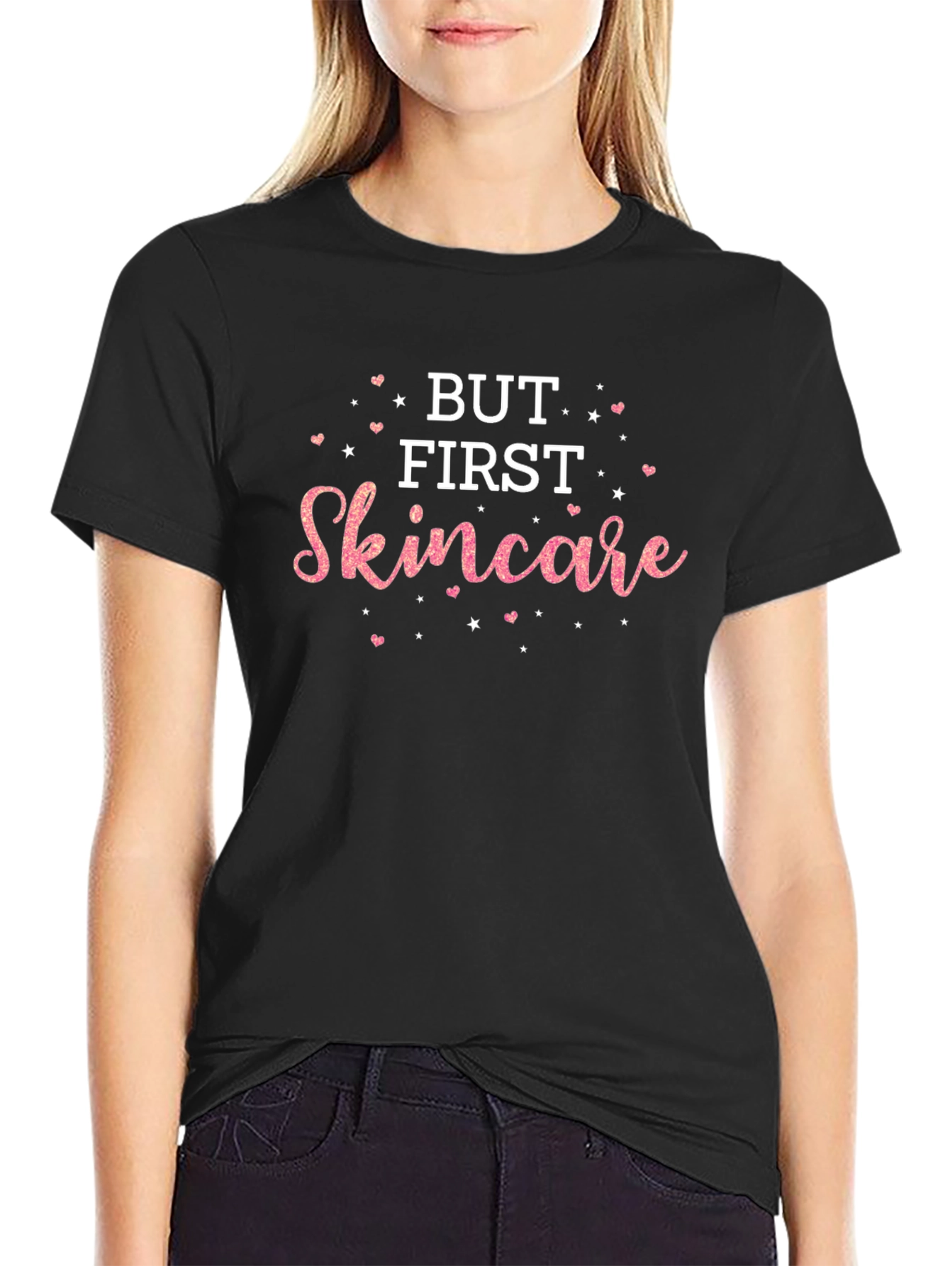 Black But First Skincare T-Shirt view 2