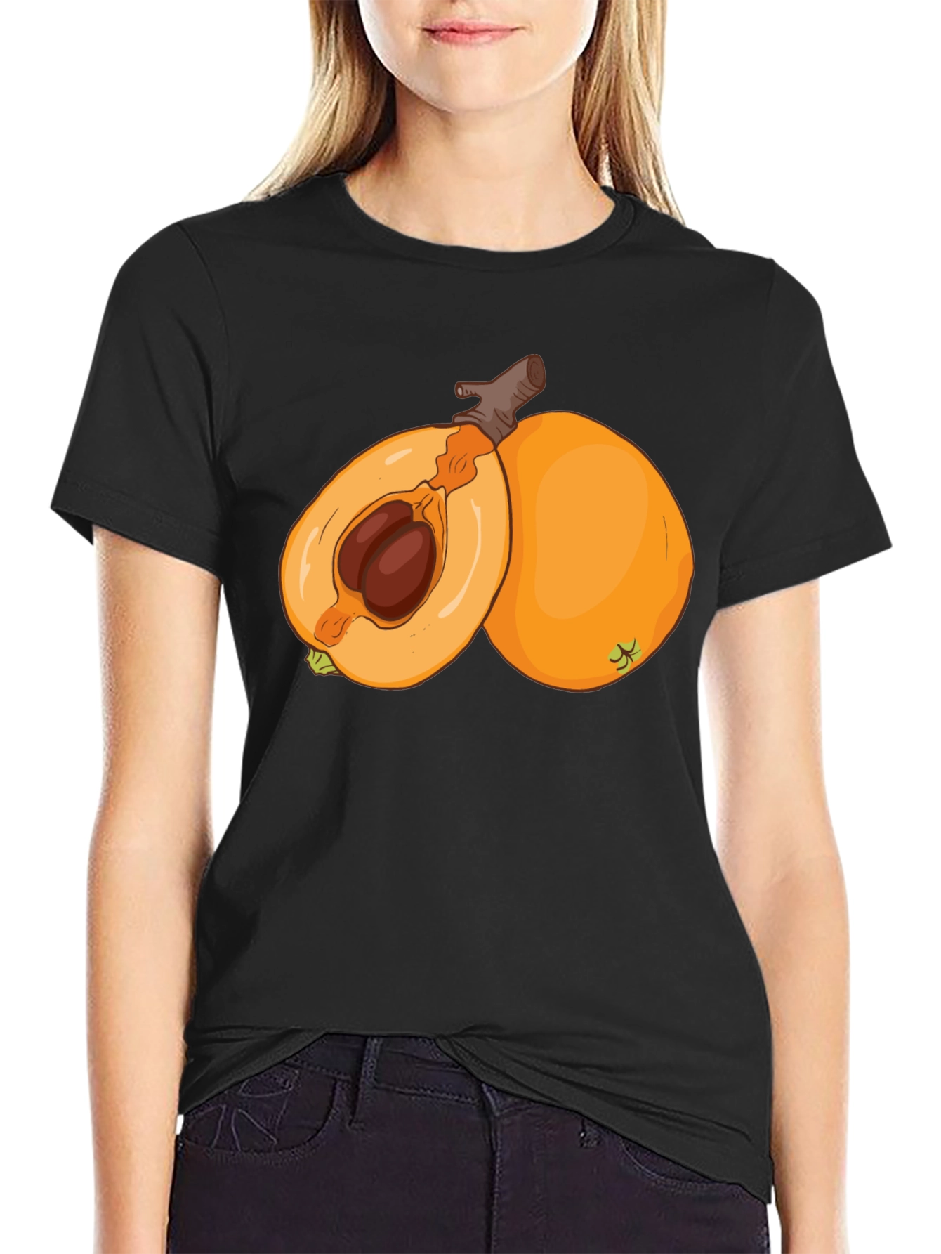 Black Loquat Fruit Graphic Tee - Unique Design, Comfortable Fit view 2