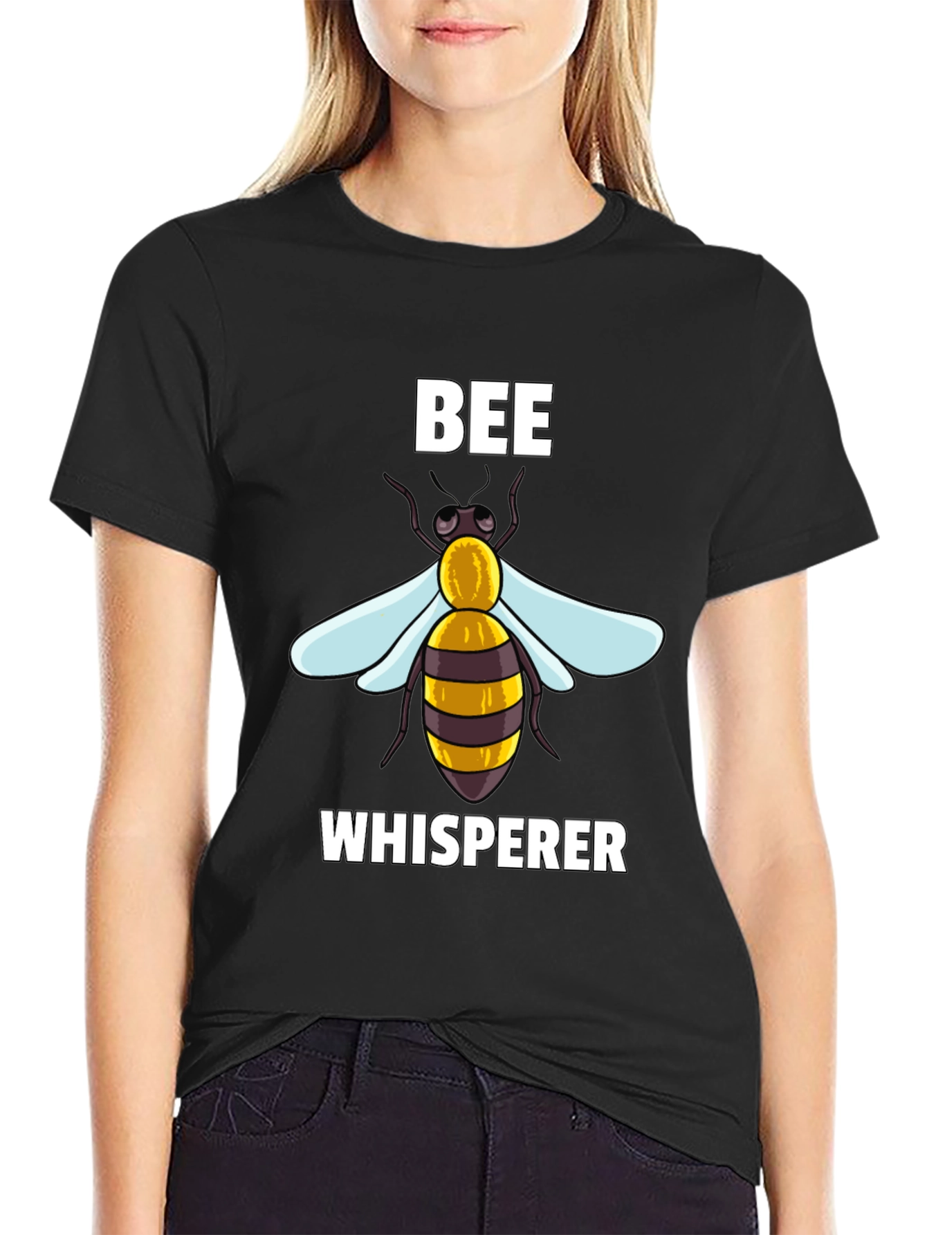 Black Bee Whisperer Graphic T-Shirt view 2