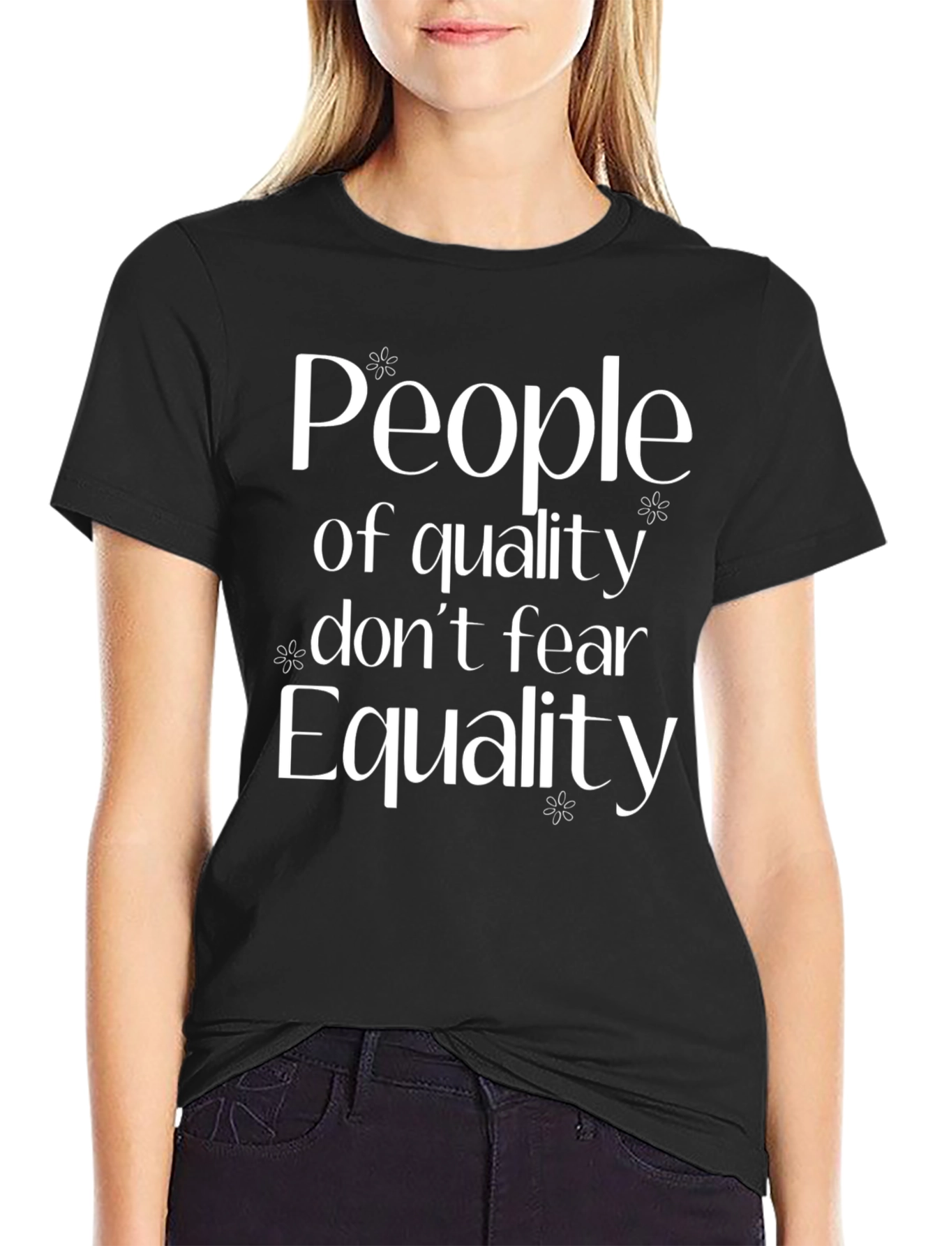 Black Equality Graphic Tee - Quality People Unite! view 2