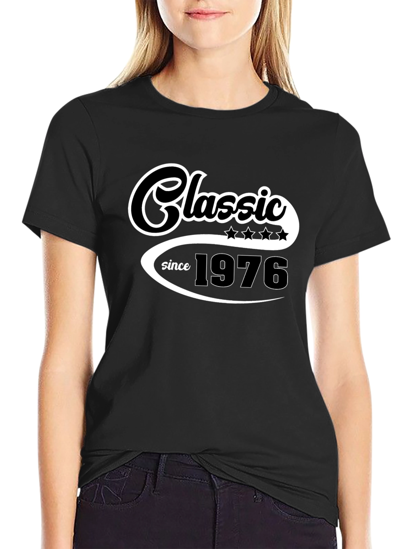 Black Classic Since 1976 Black T-Shirt view 2