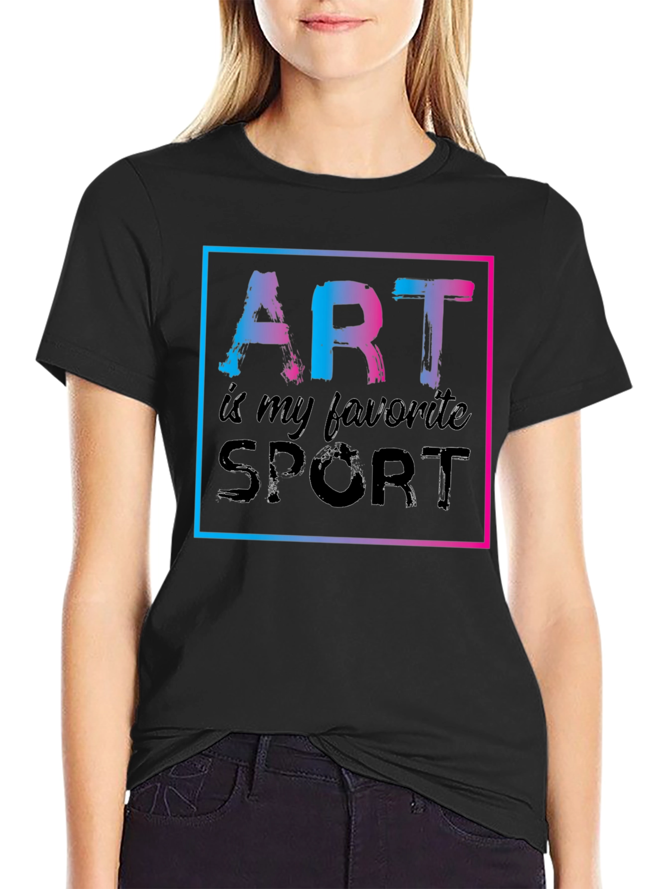 Black Art is My Favorite Sport Graphic T-Shirt view 2