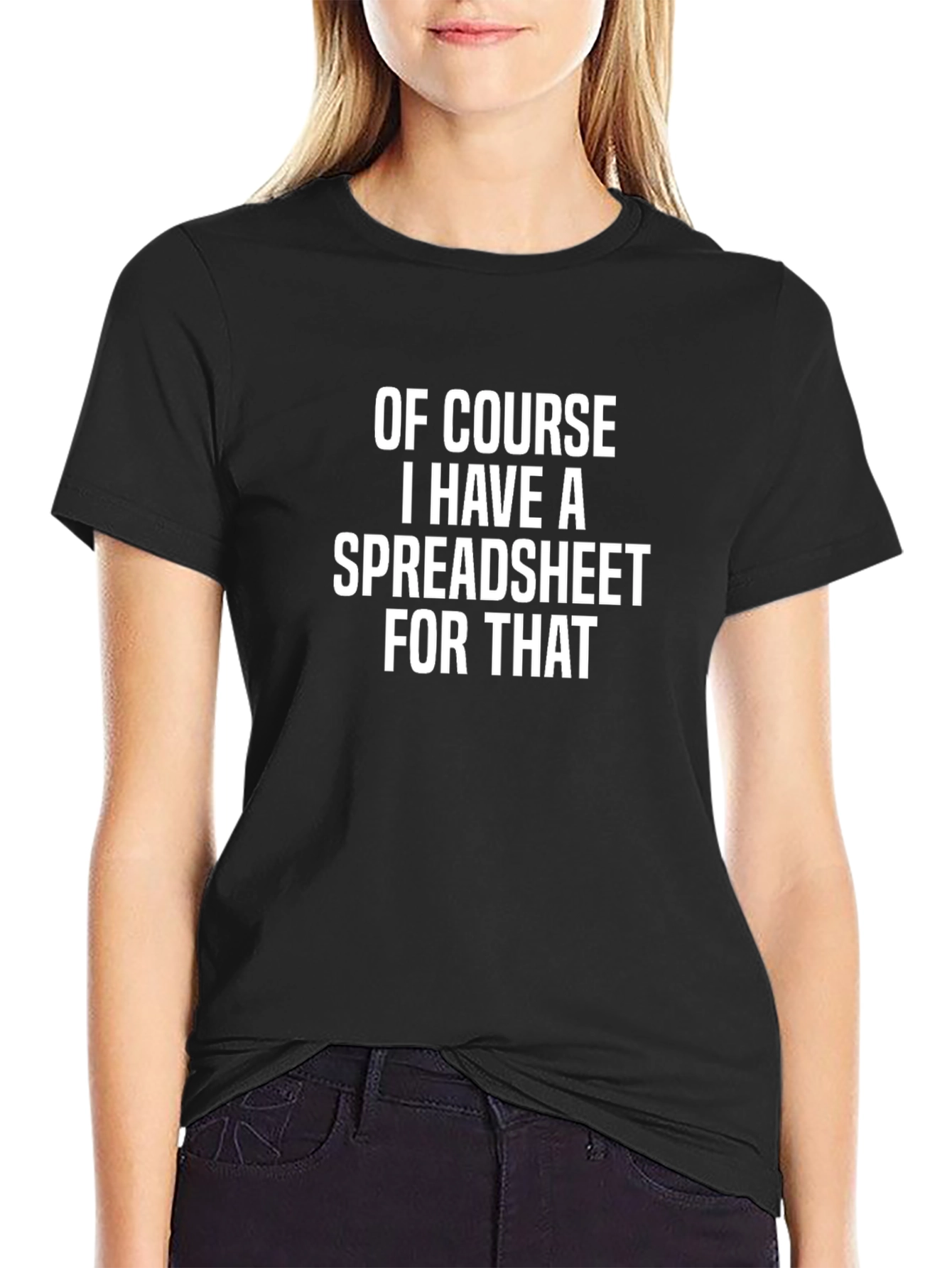Black Spreadsheet T-Shirt: Funny Data Analyst Gift view 2