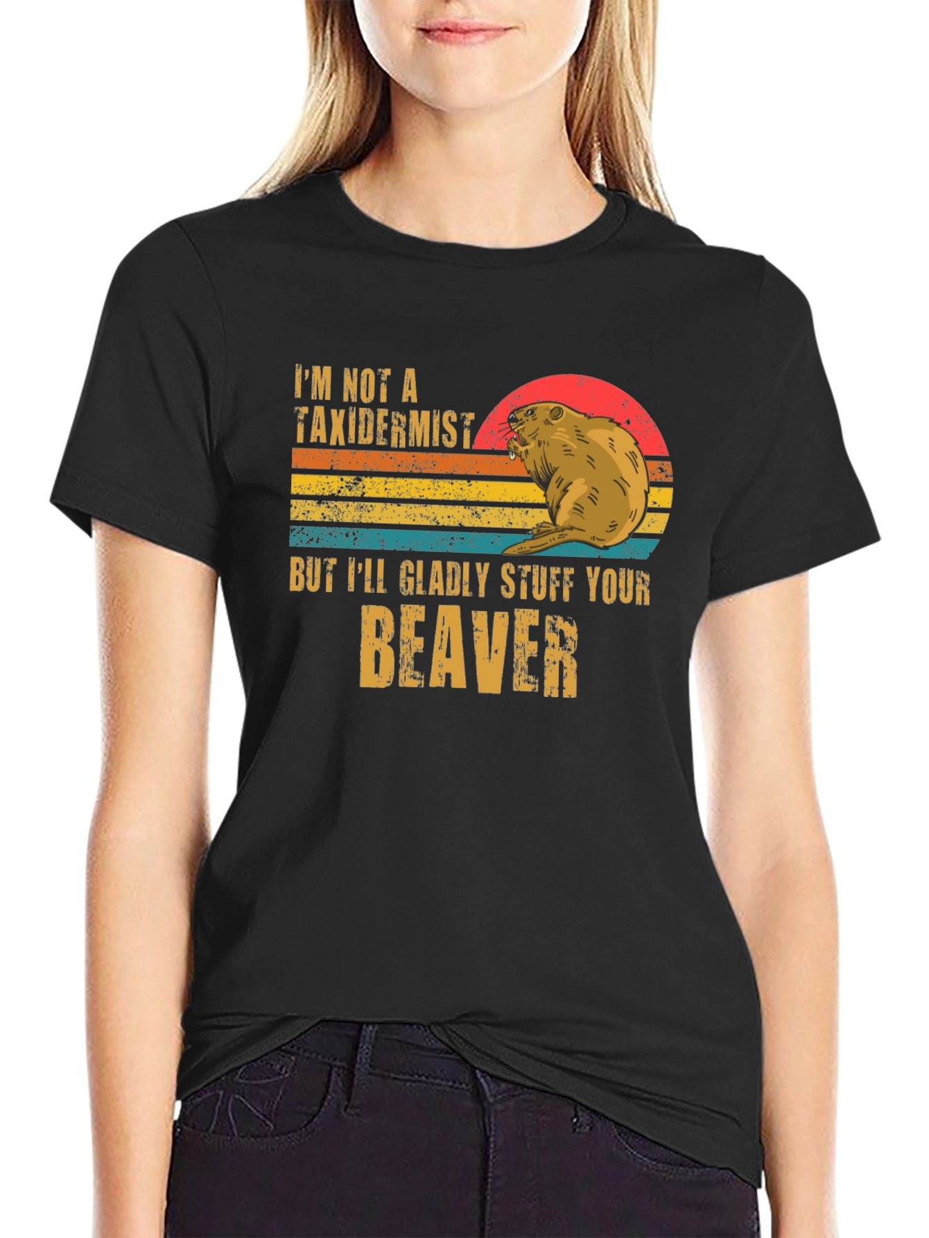 Black Stuff Your Beaver T-Shirt view 2