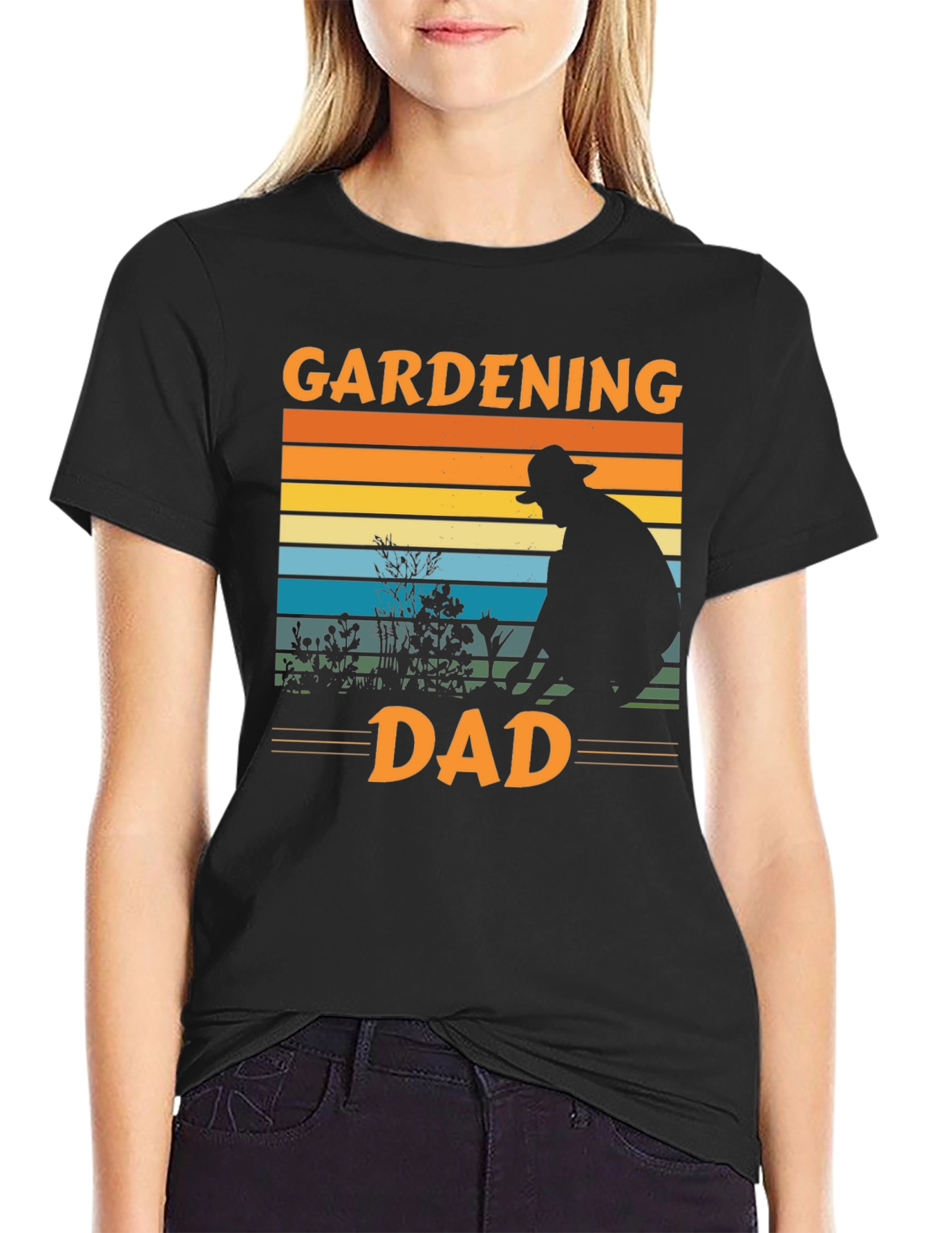 Black Gardening Dad T-Shirt, Father's Day Gift view 2