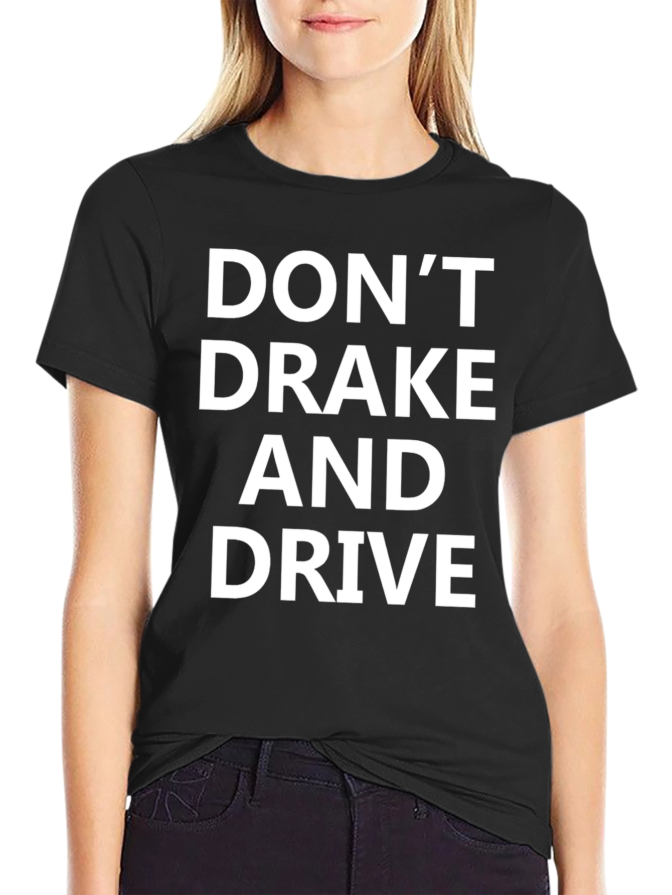 Black Don't Drake And Drive T-Shirt view 2