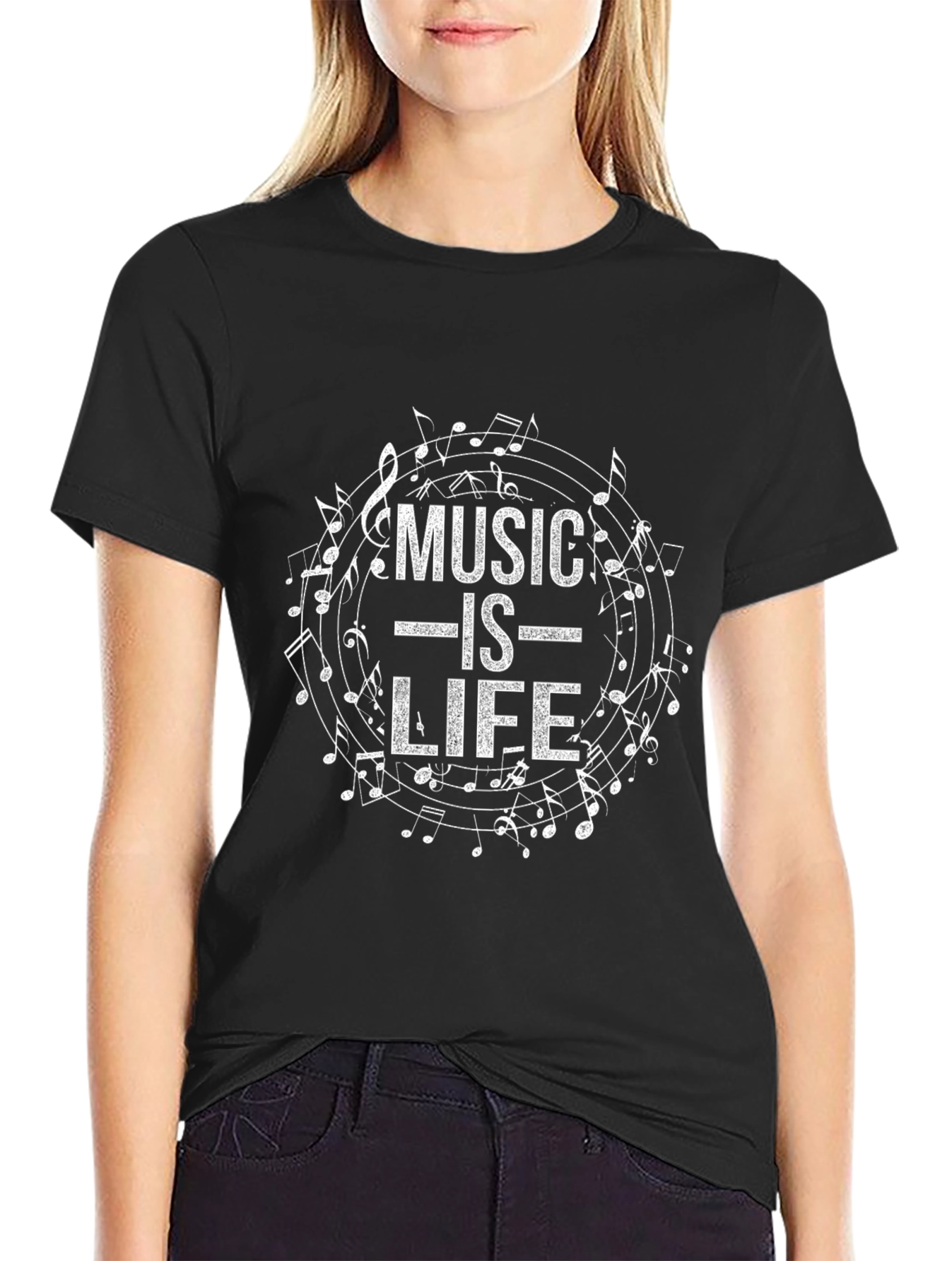 Black Music is Life Graphic Tee - Soft Cotton Blend view 2