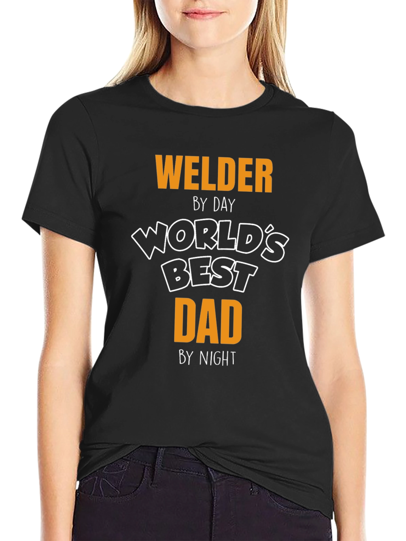 Black Welder Dad Graphic Tee - Best Dad Ever! view 2