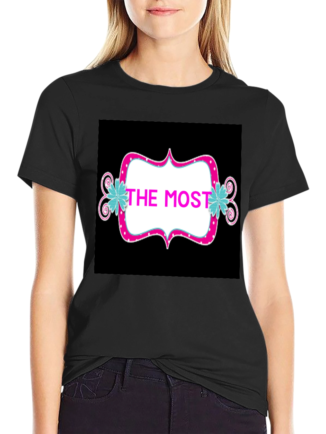 Black The Most T-Shirt - Stylish Graphic Tee view 2