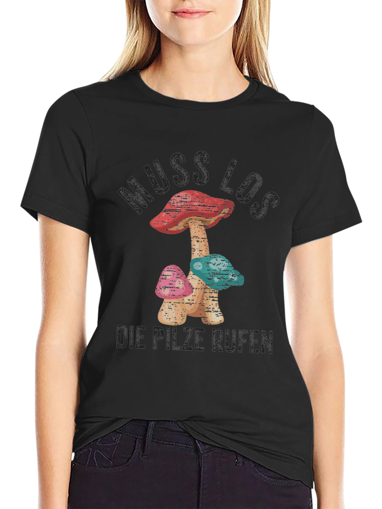 Black Muss Los Mushrooms T-Shirt view 2