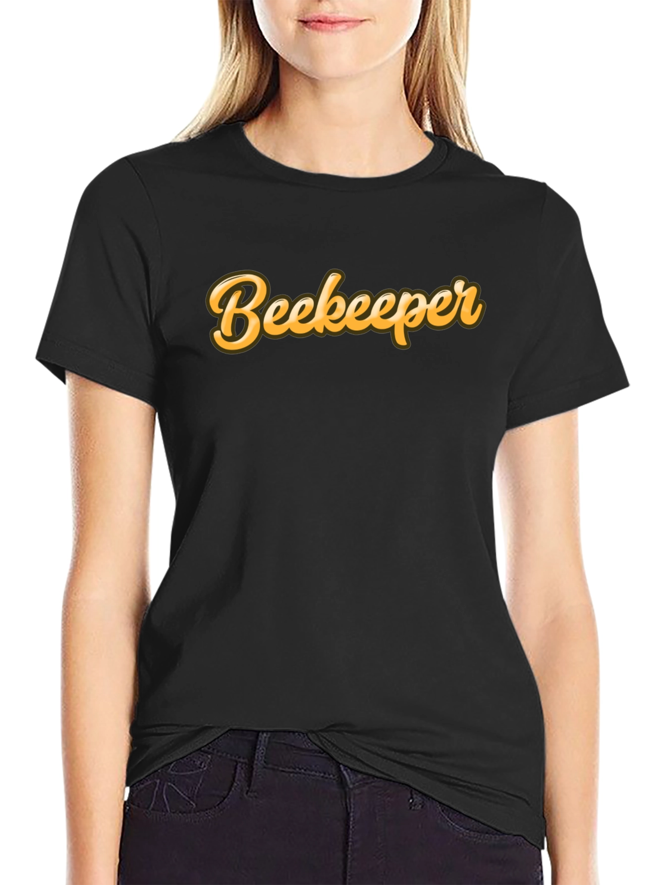 Black Beekeeper Graphic Tee - Premium Comfort Fit view 2
