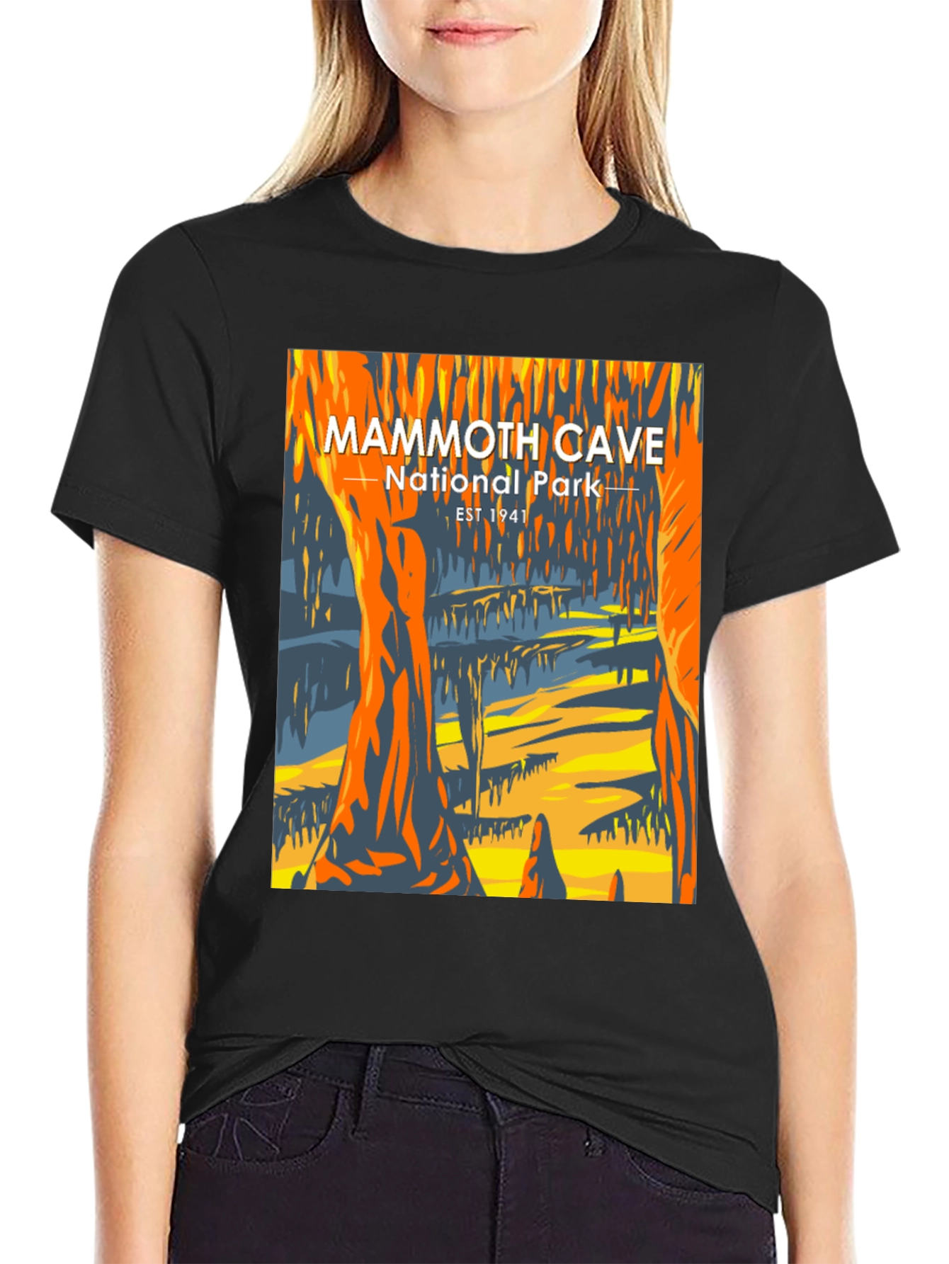 Black Mammoth Cave National Park T-Shirt view 2