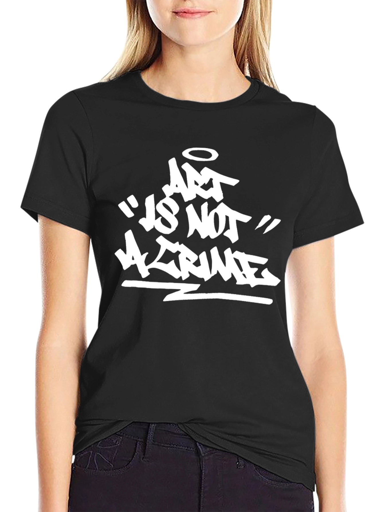 Black Art Is Not A Crime Graphic Tee - Unisex view 2