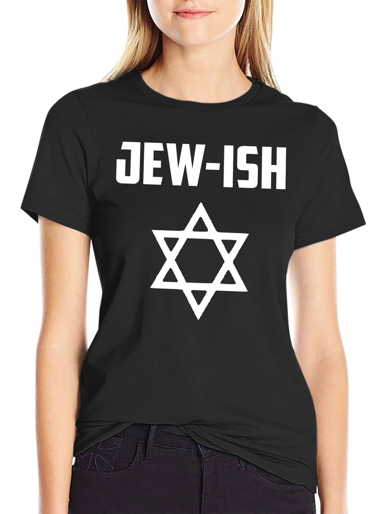 Black Jew-ish Graphic T-Shirt view 2
