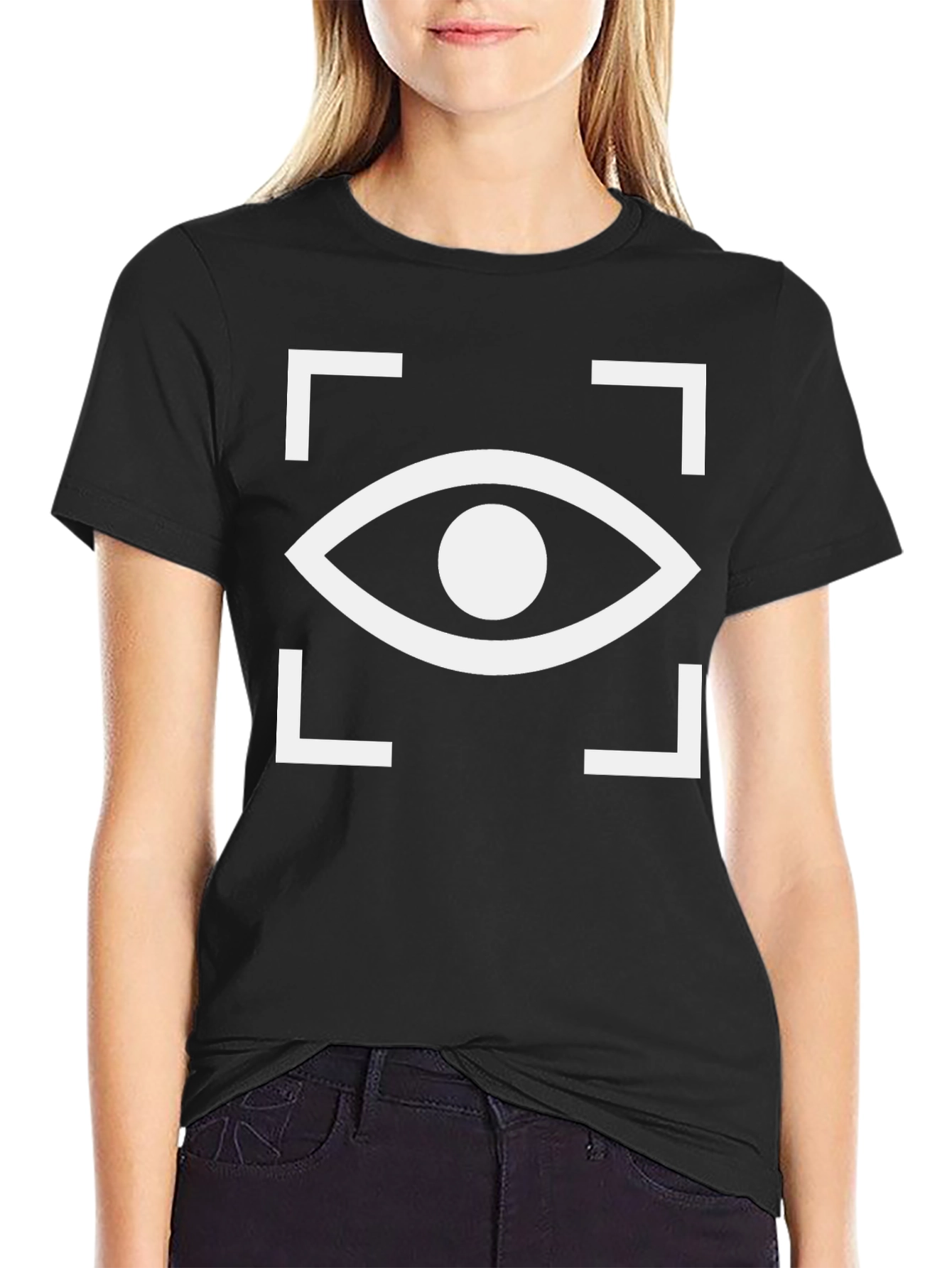 Black Eye in Focus Graphic Tee - Cool & Modern view 2