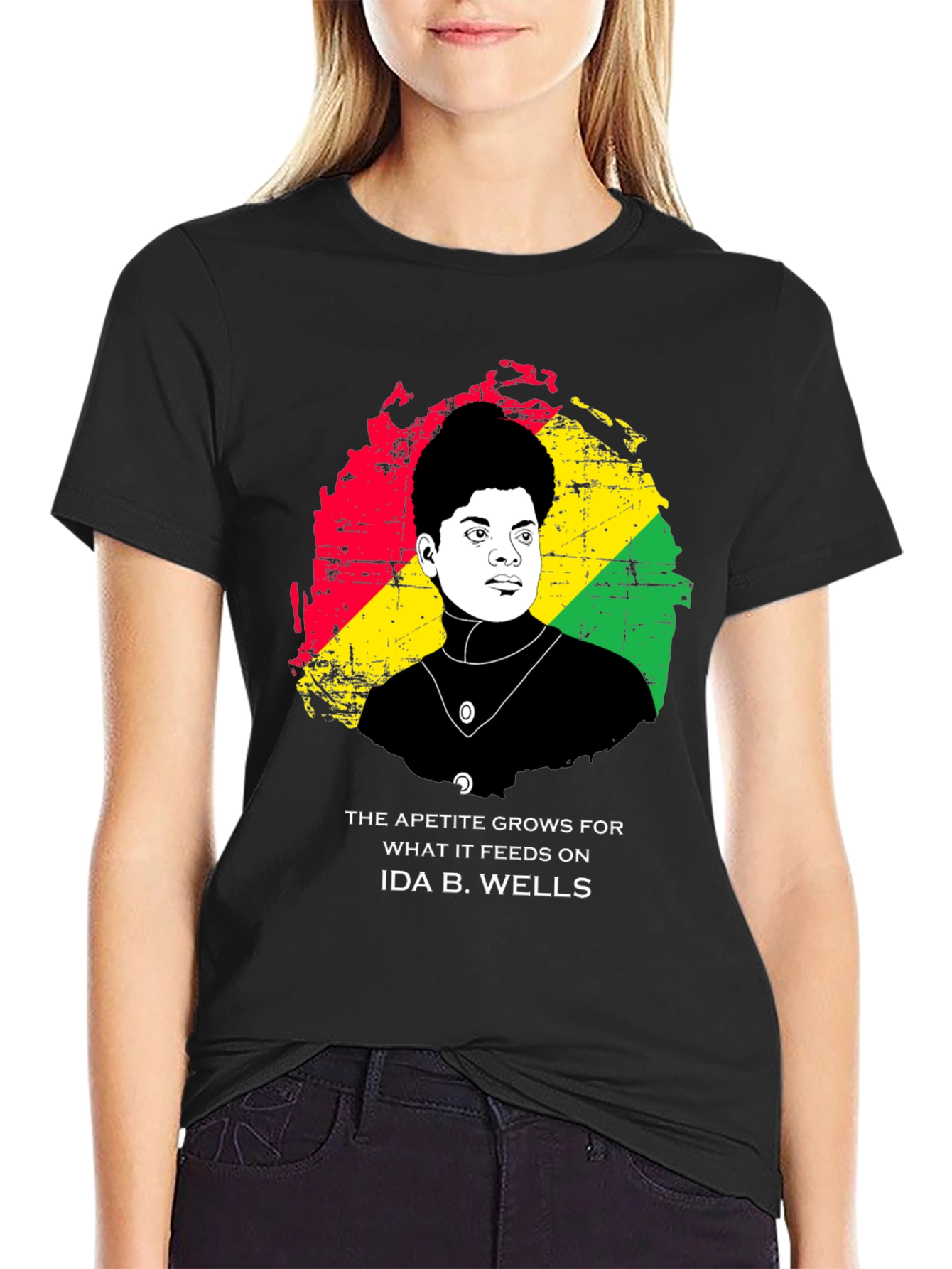 Black Ida B. Wells Graphic T-Shirt - Black view 2