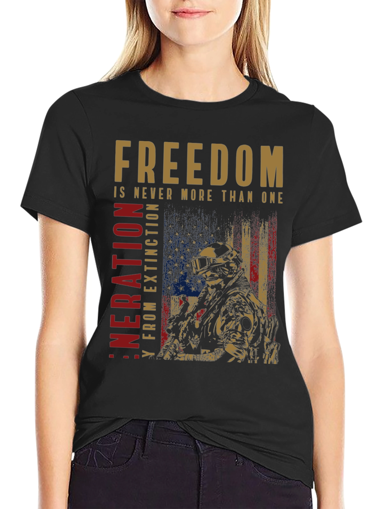 Black Freedom Generation T-Shirt view 2