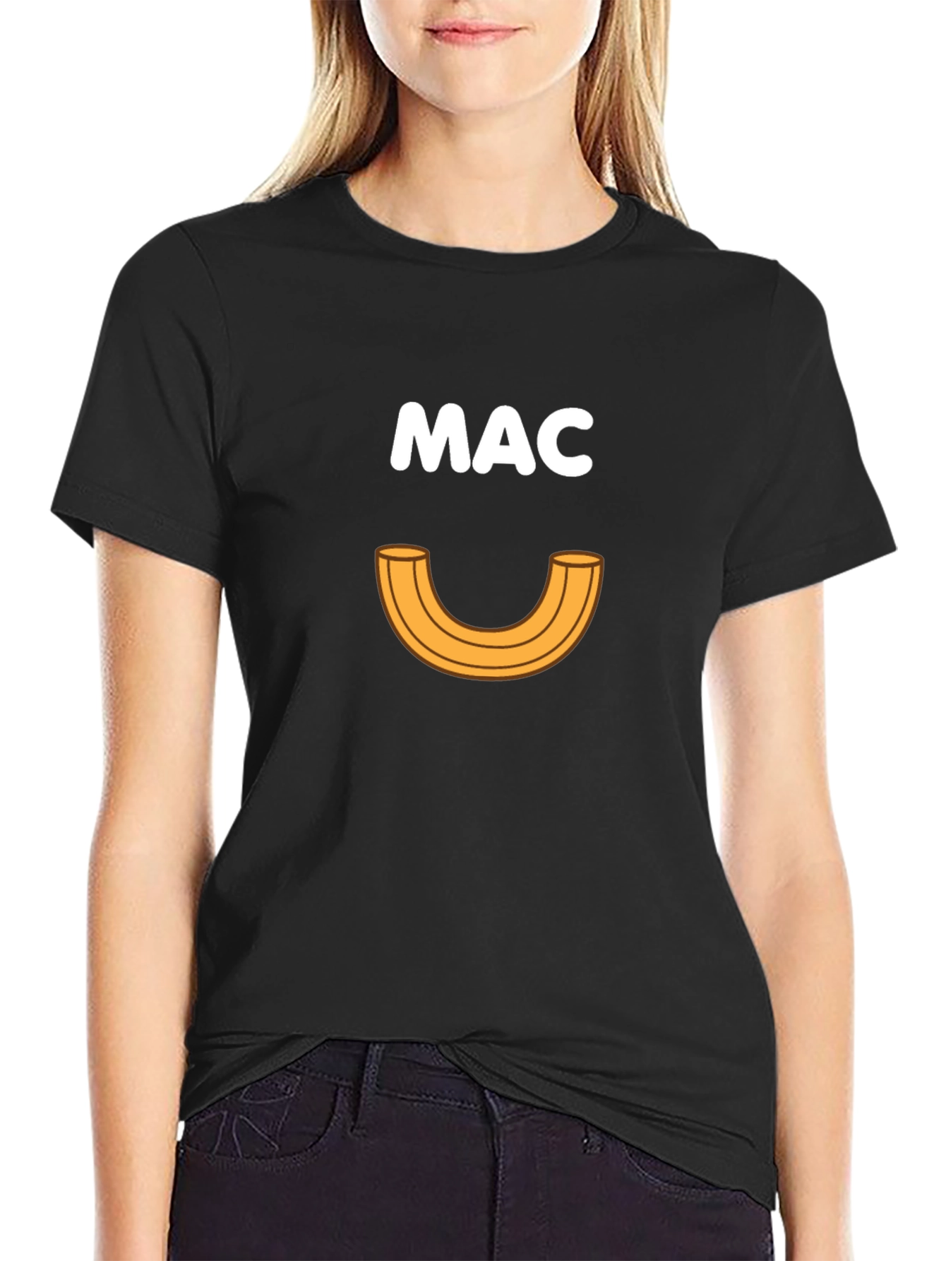 Mac & Cheese T-Shirt - Black Graphic Tee - 2