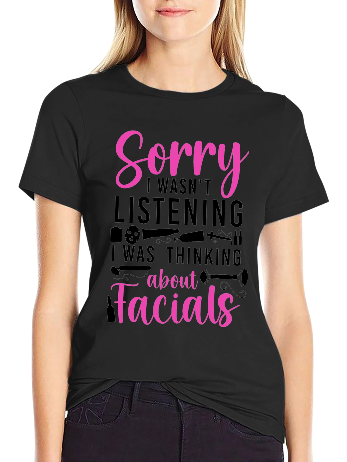 Sorry Facials T-Shirt - Funny Esthetician Tee - 2
