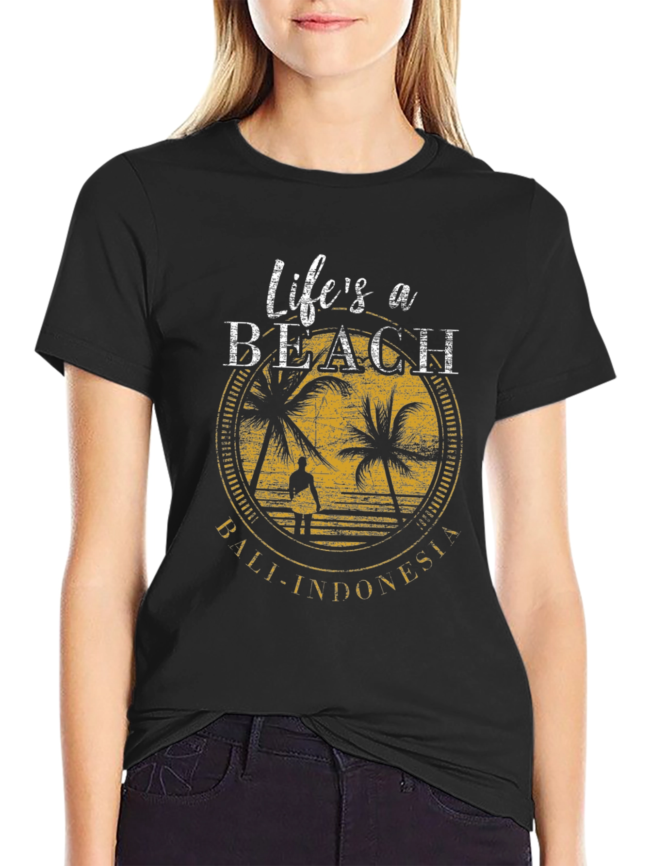Life's a Beach Bali Indonesia Graphic T-Shirt - 2