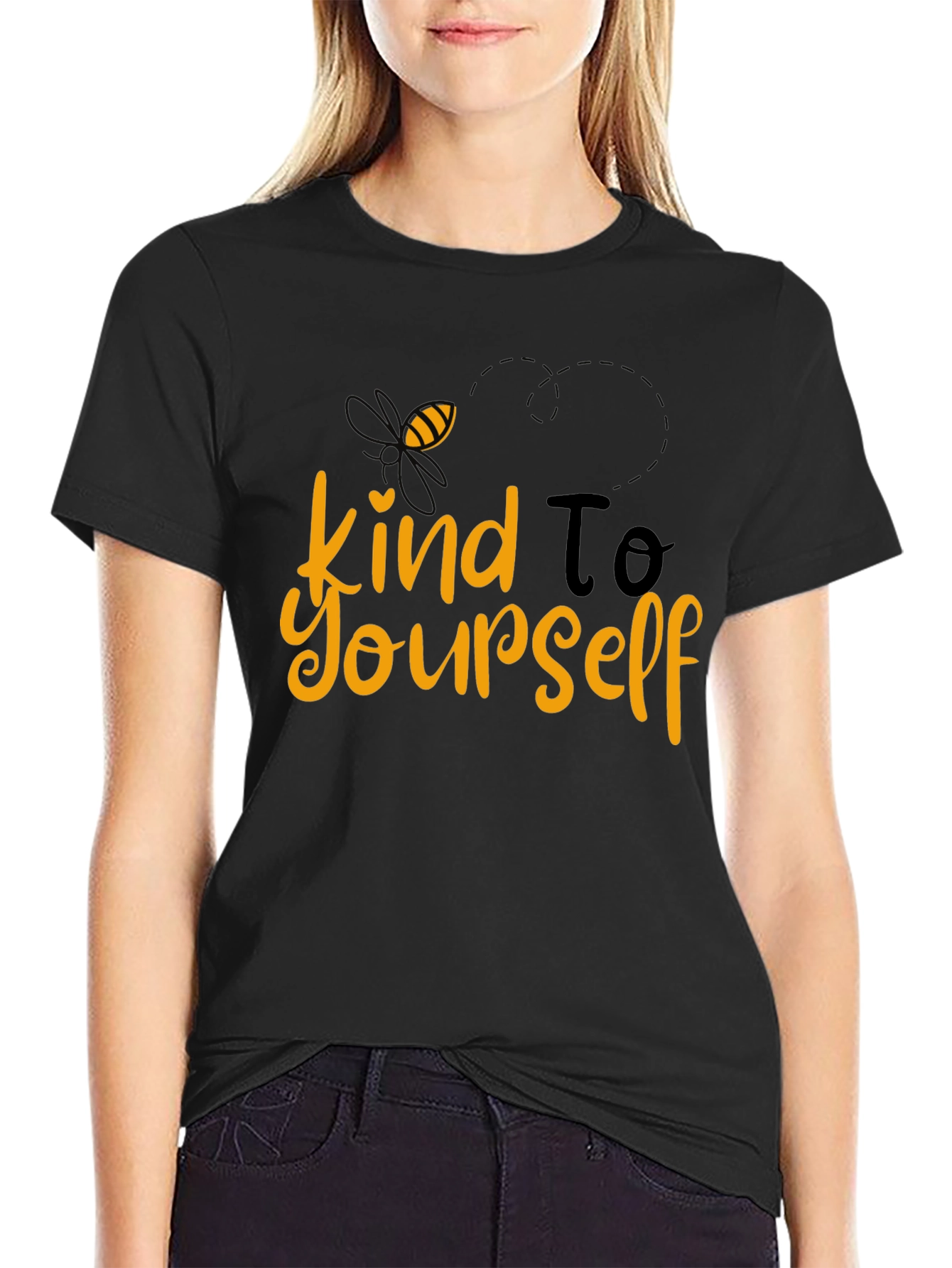 Black Bee Kind To Yourself Graphic T-Shirt view 2