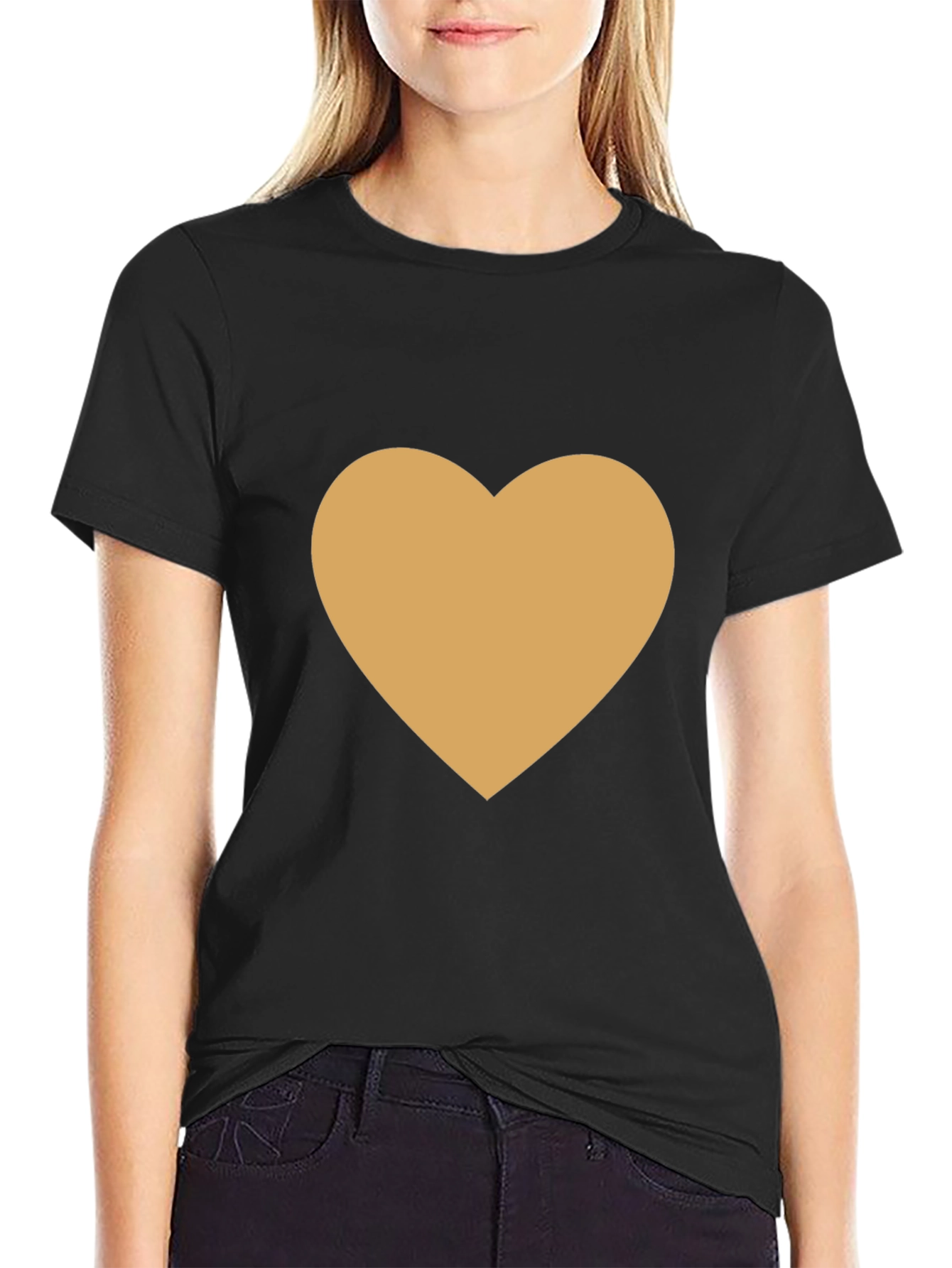 Black Heart Graphic Black Tee view 2