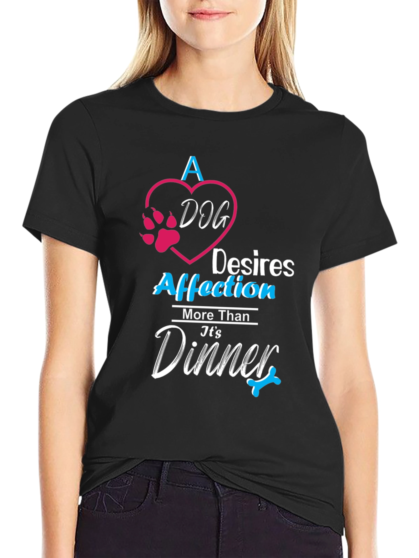 Black Dog Affection Black T-Shirt view 2