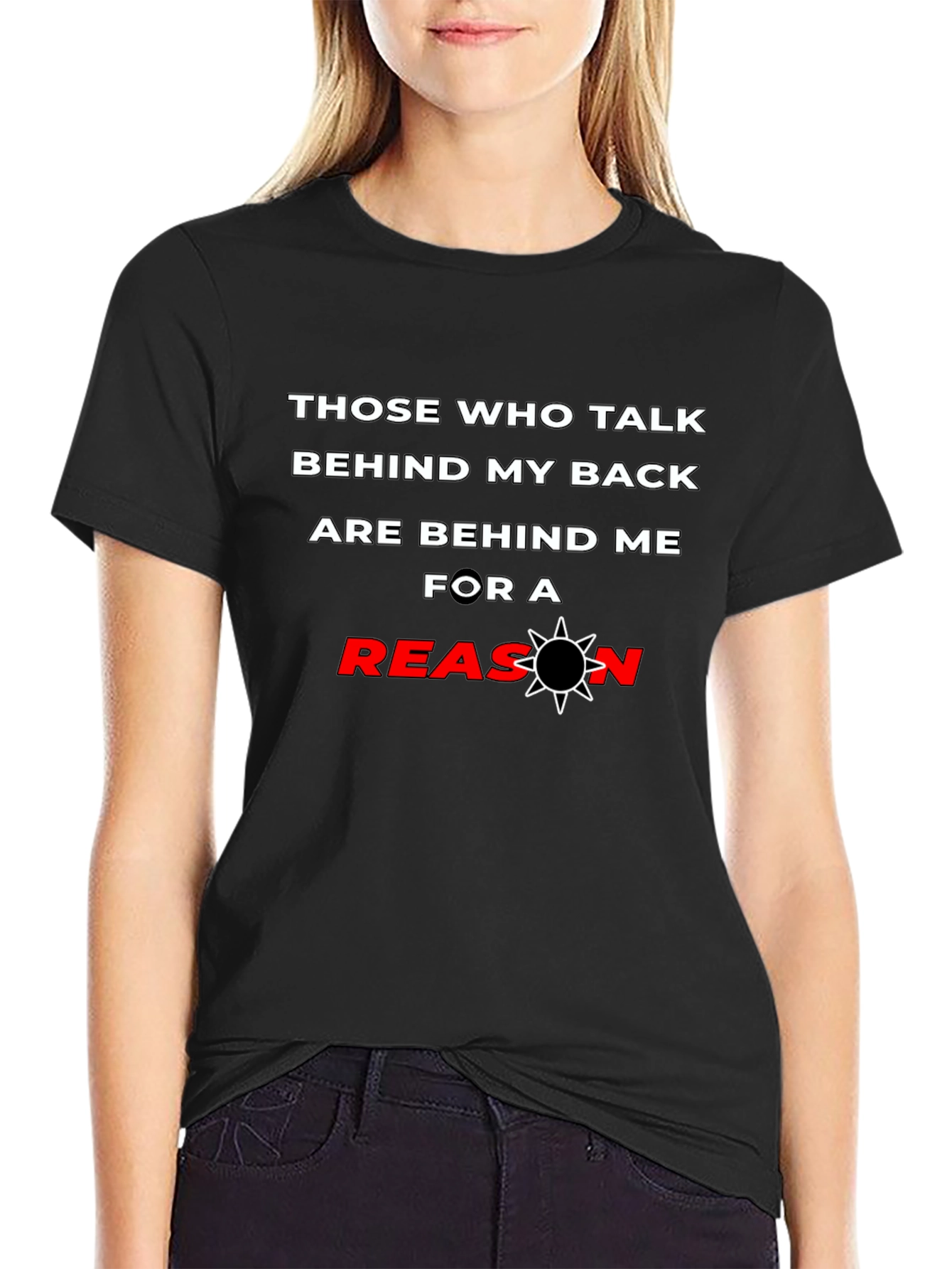 Black Talk Behind My Back T-Shirt view 2