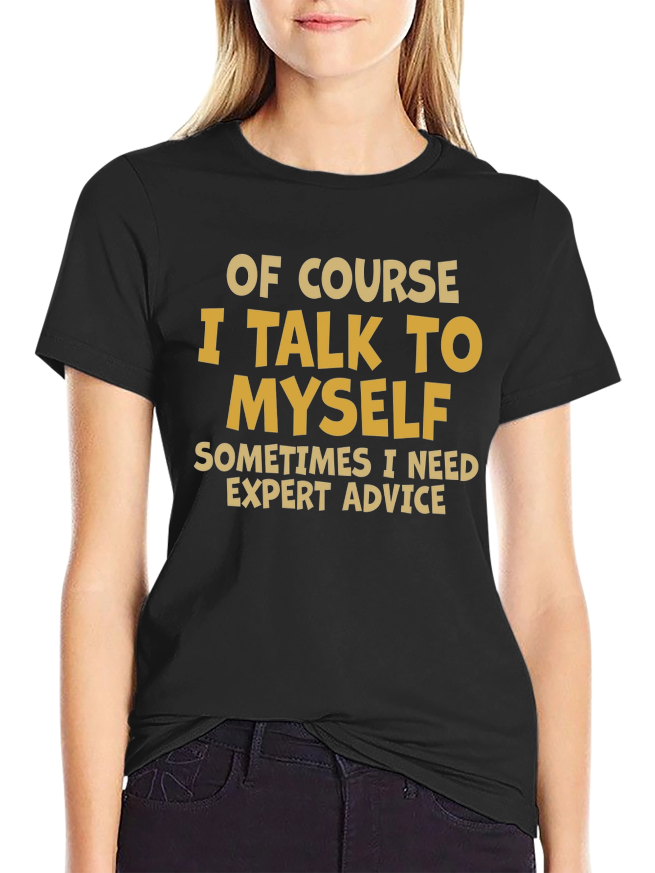 Black Expert Advice T-Shirt - Funny Novelty Tee view 2