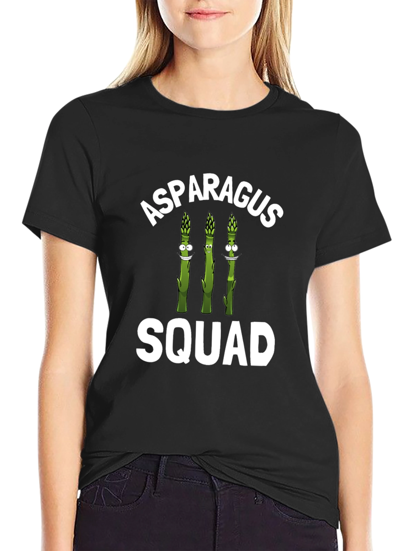 Black Asparagus Squad Graphic T-Shirt view 2