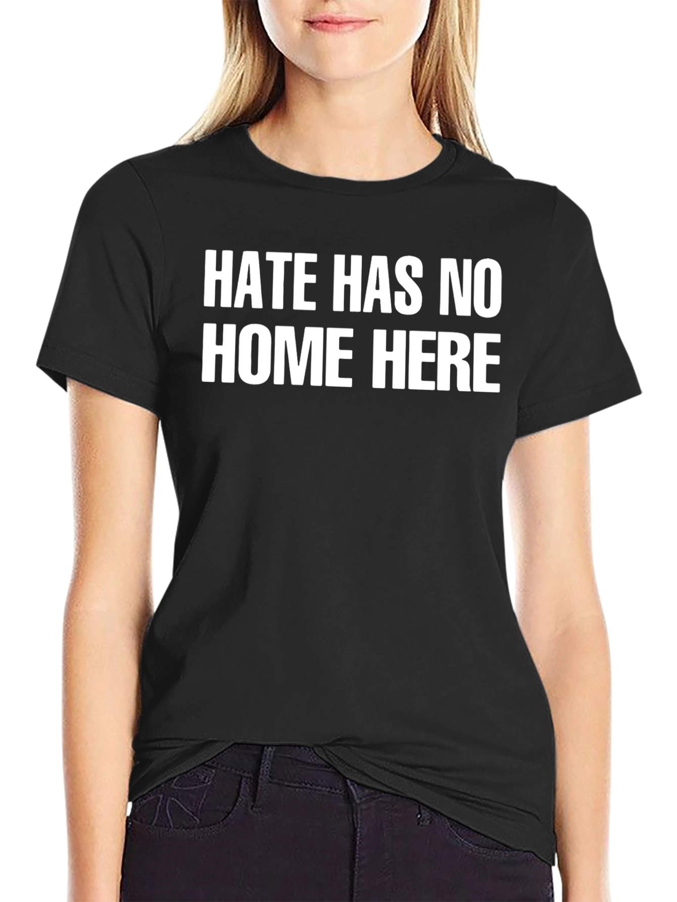 Black Hate Has No Home Here T-Shirt view 2