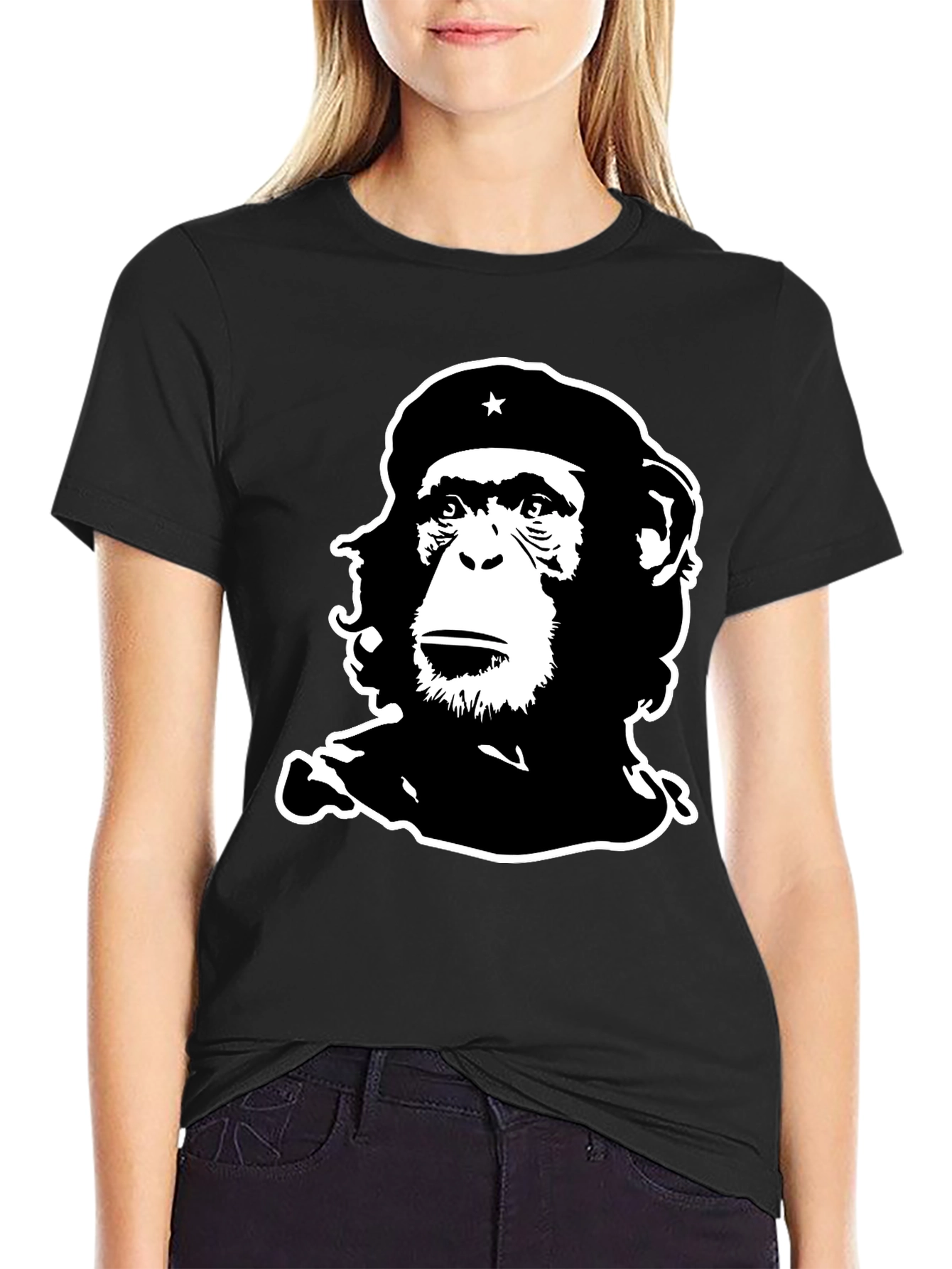 Black Chimp Guevara T-Shirt - Black Graphic Tee view 2