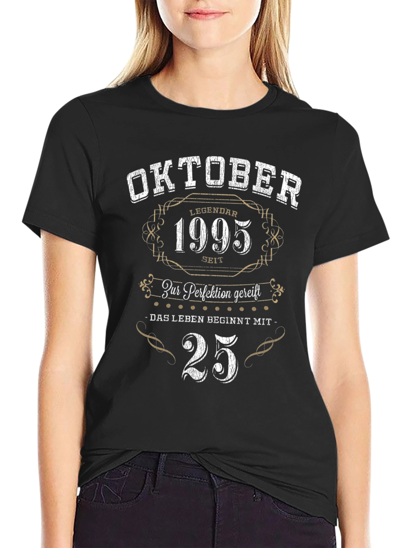 Black Oktober 1995 25th Birthday Legend T-Shirt view 2