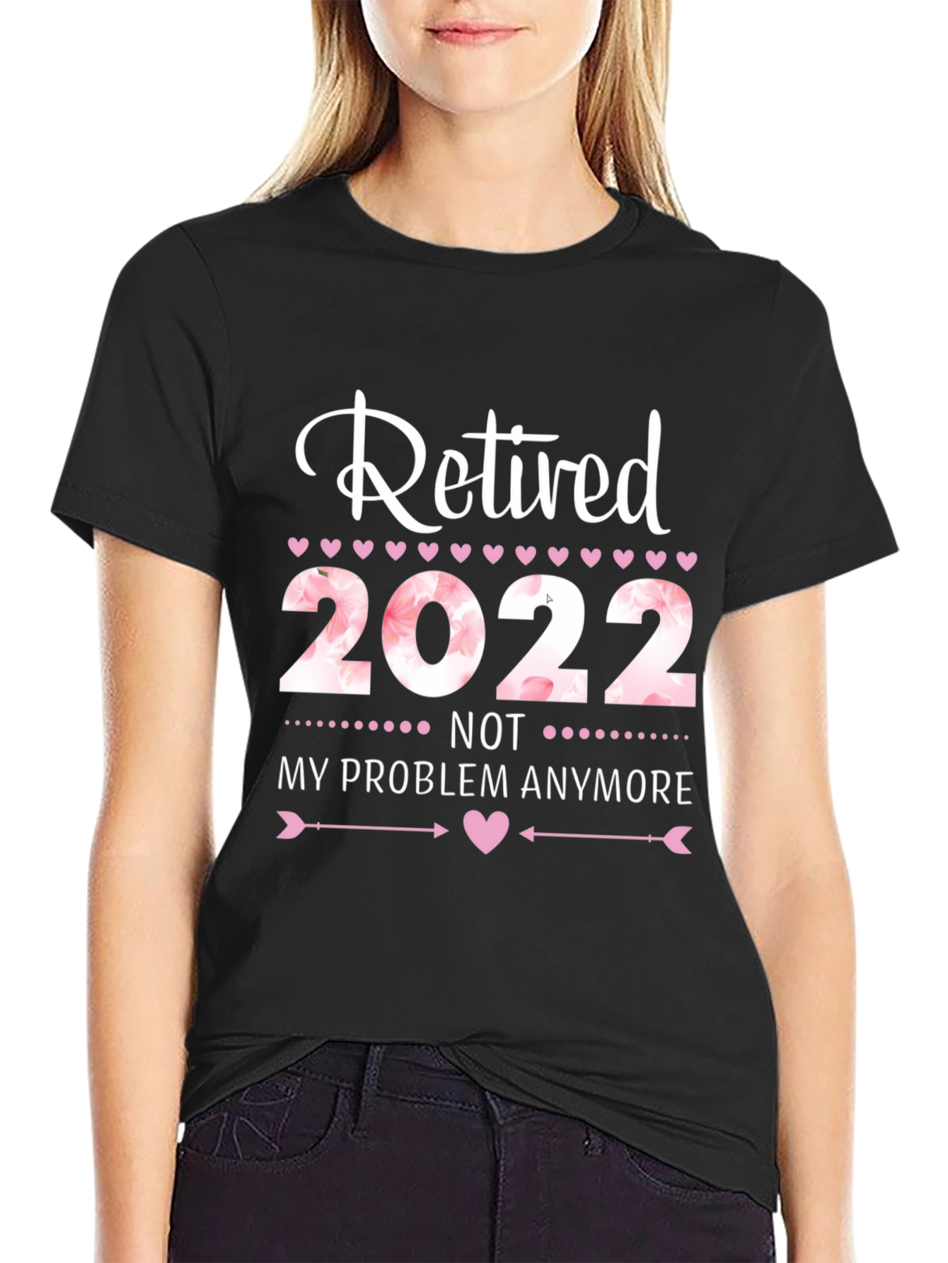 Black Retired 2022 Graphic Tee view 2