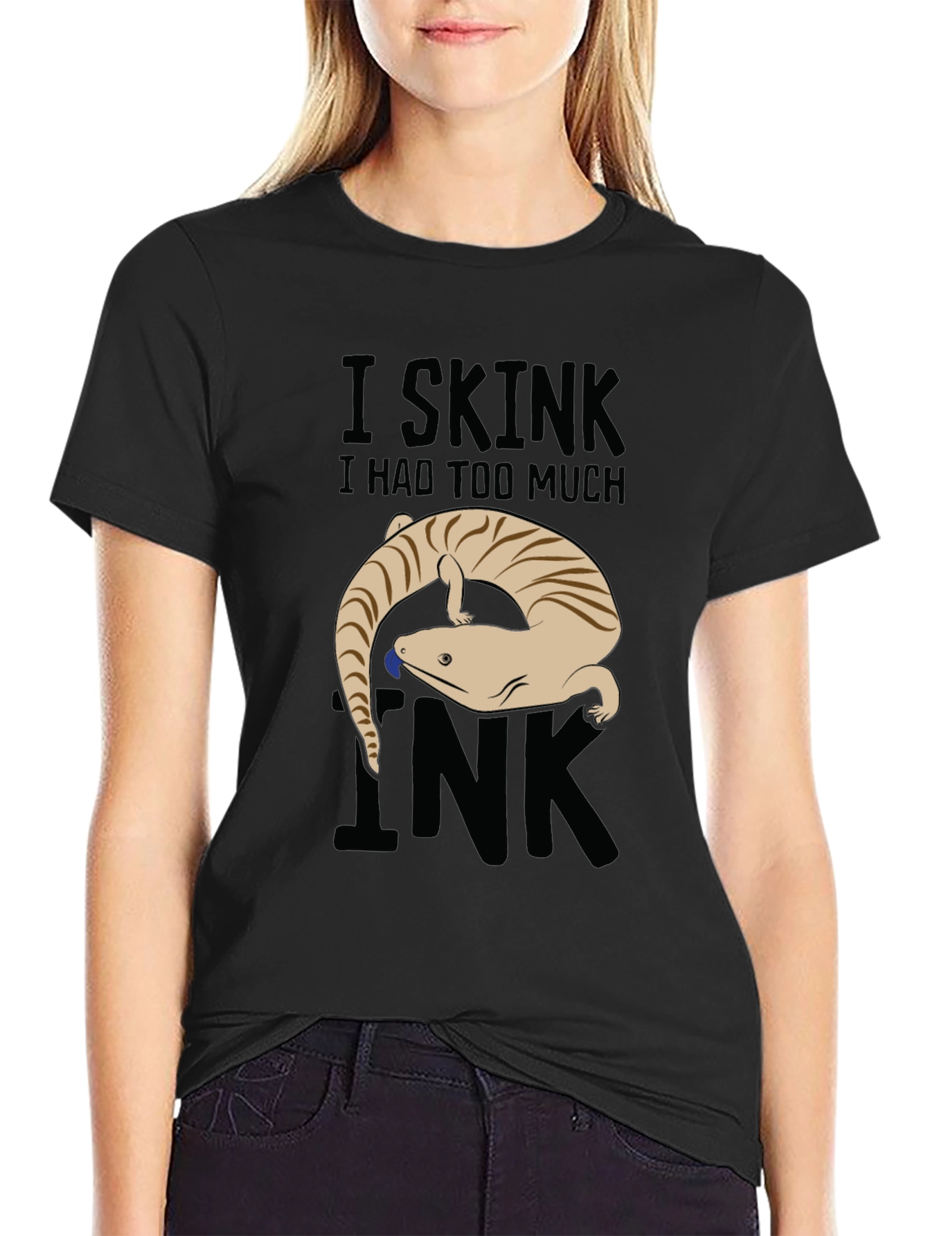 Black I Skink I Had Too Much Ink Graphic Tee view 2