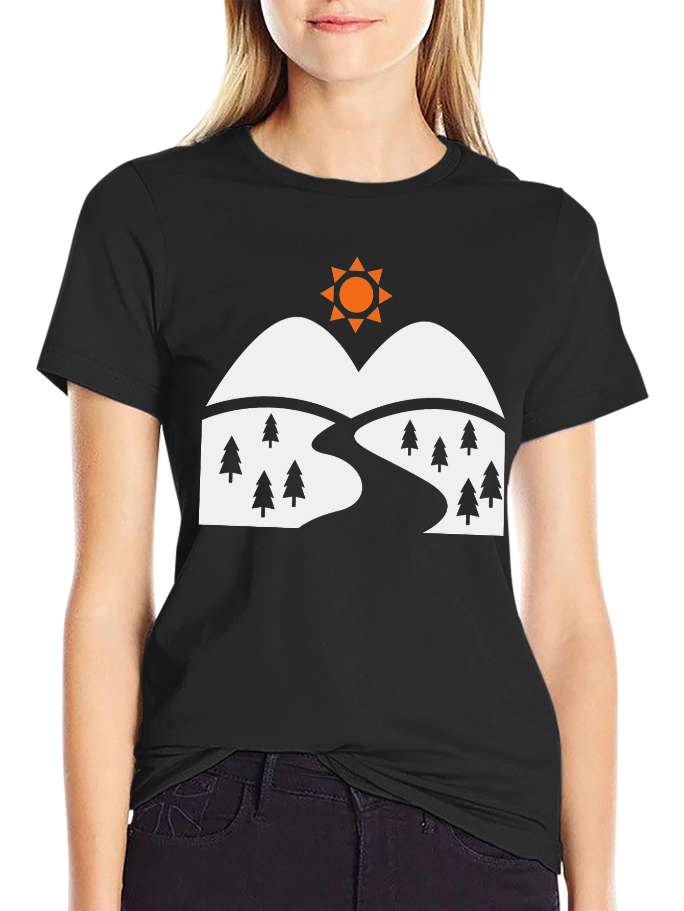 Black Mountain Graphic T-Shirt - Black view 2