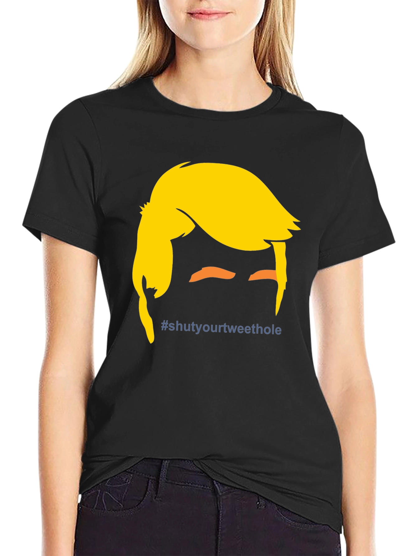 Black Political Humor Graphic Tee view 2