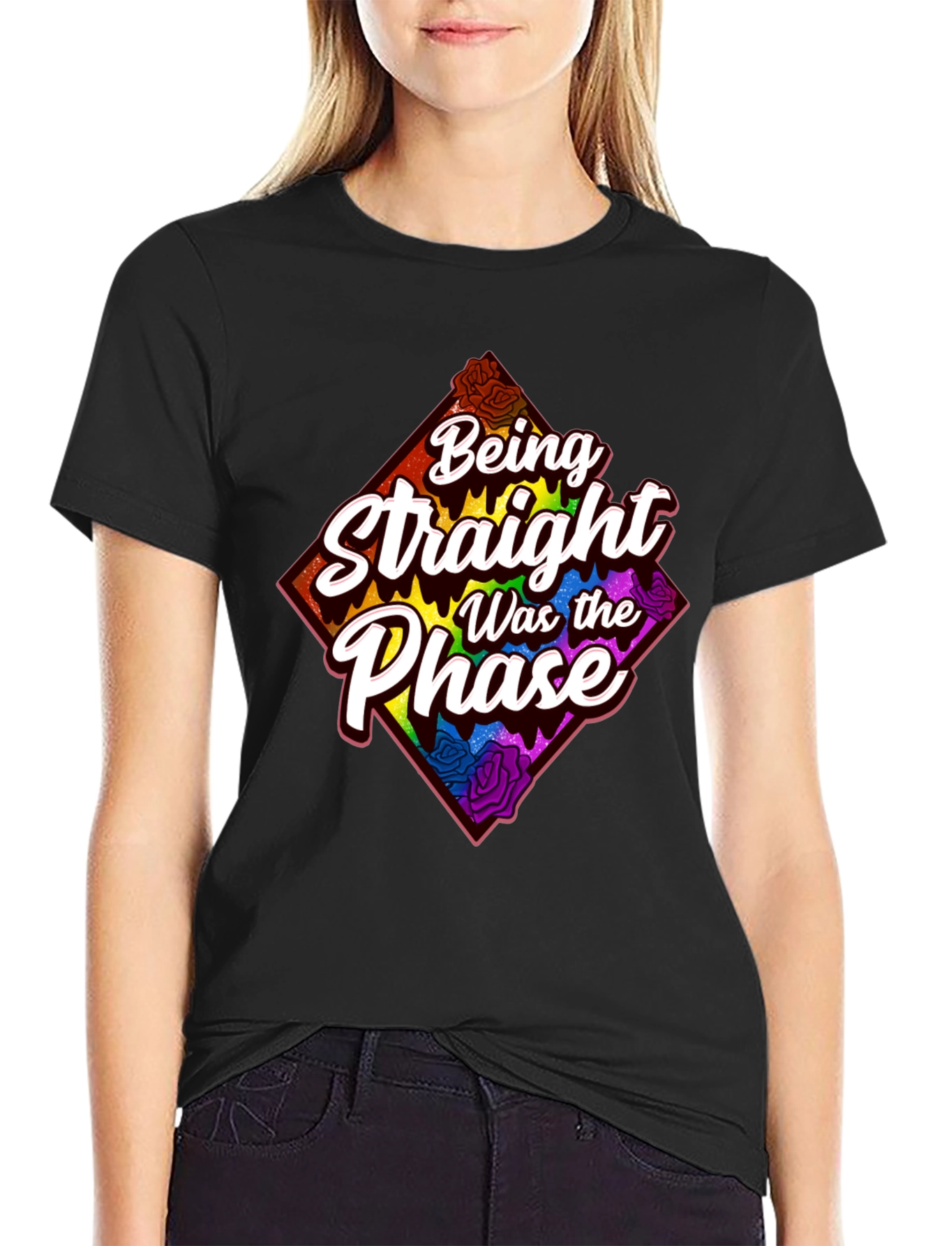 Black Being Straight Was the Phase Graphic Tee view 2