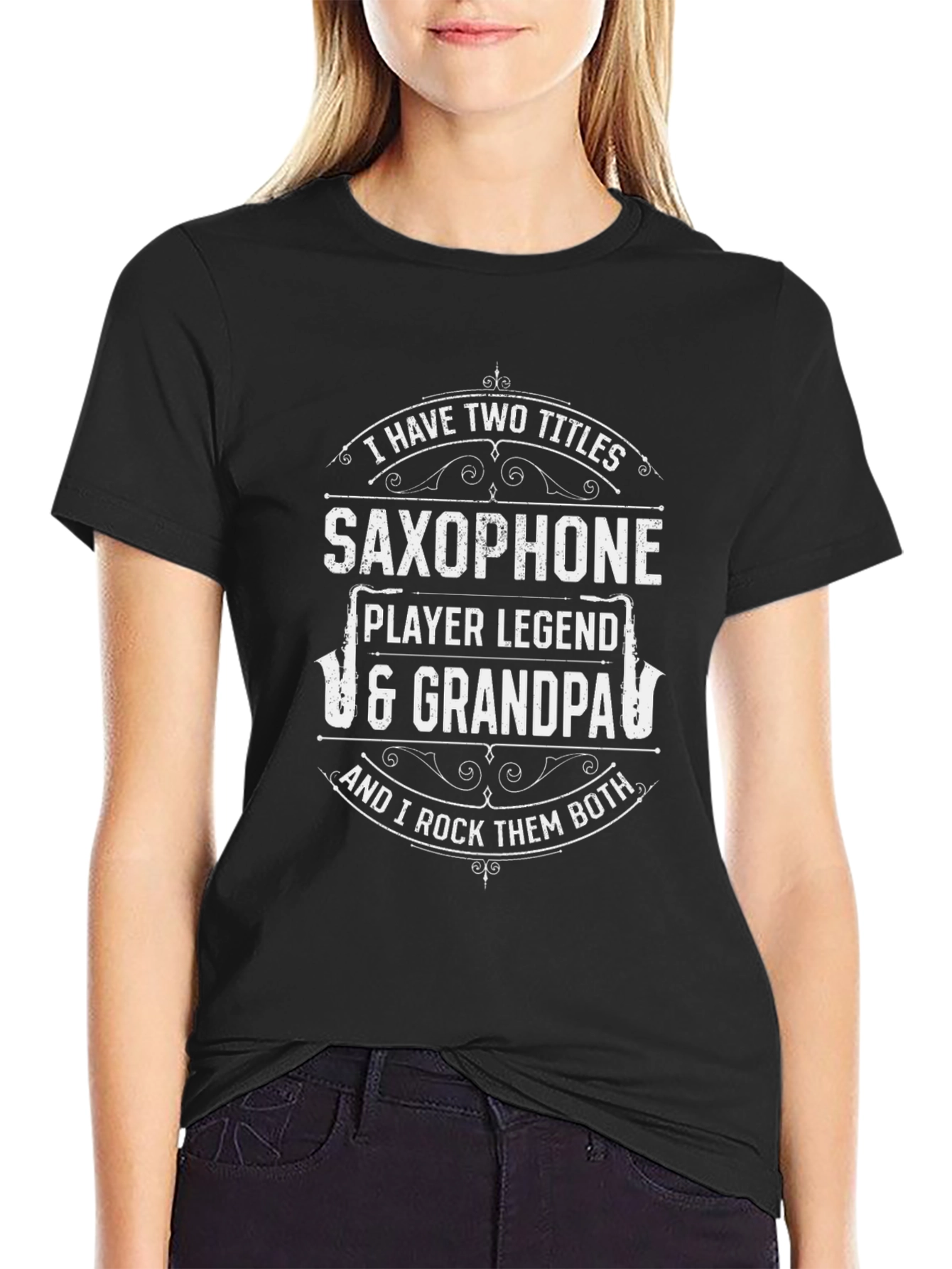 Saxophone Player Legend Grandpa T-Shirt - 2