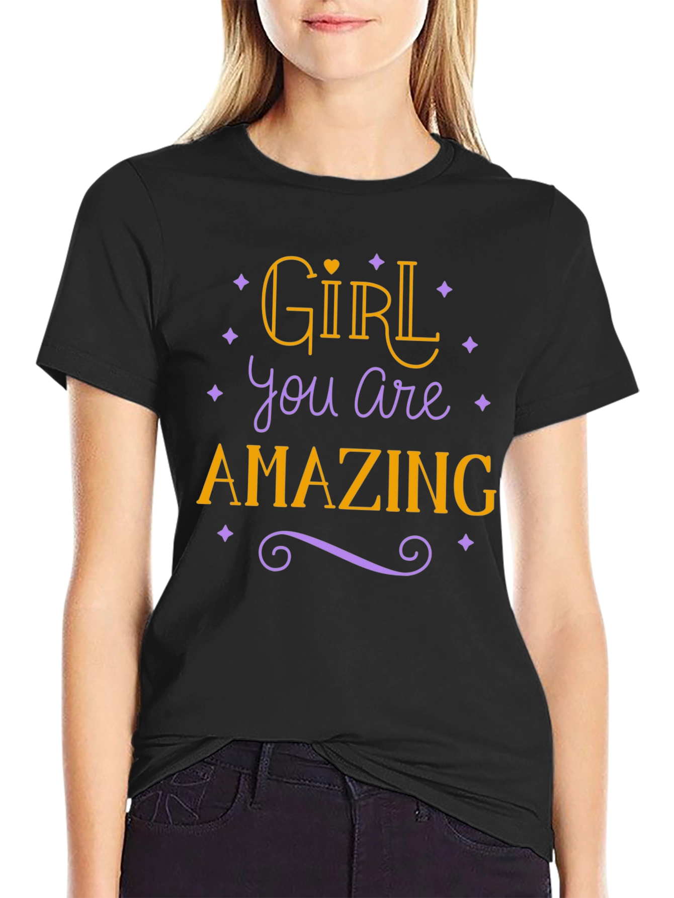Black Girl You Are Amazing Graphic T-Shirt view 2