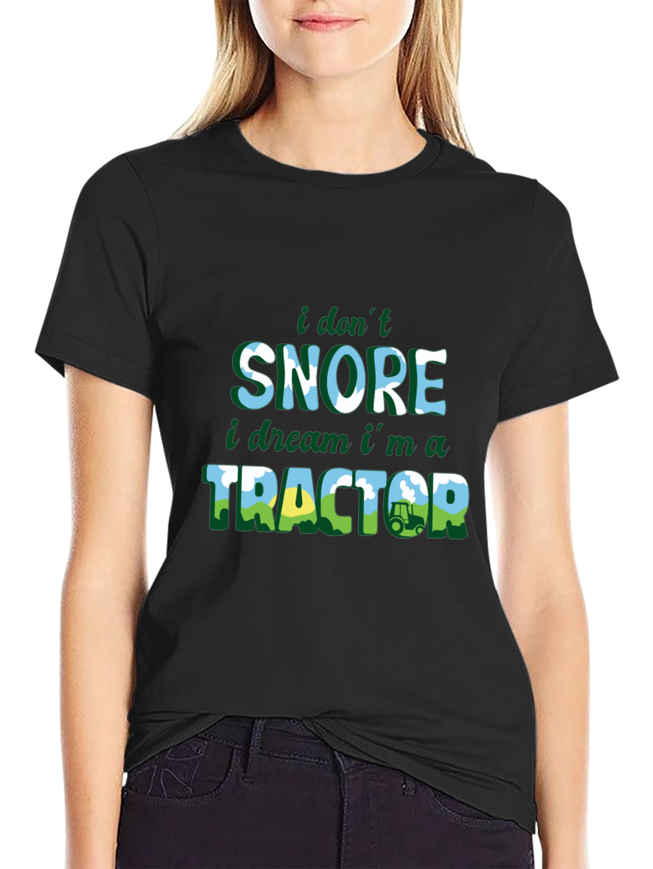Funny Farmer T-Shirt: I Don't Snore, I Dream I'm a Tractor! - 2