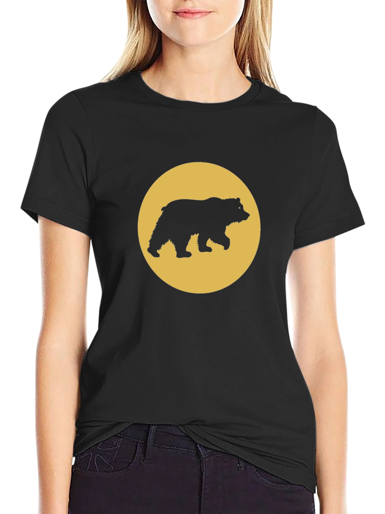 Black Bear Silhouette T-Shirt view 2