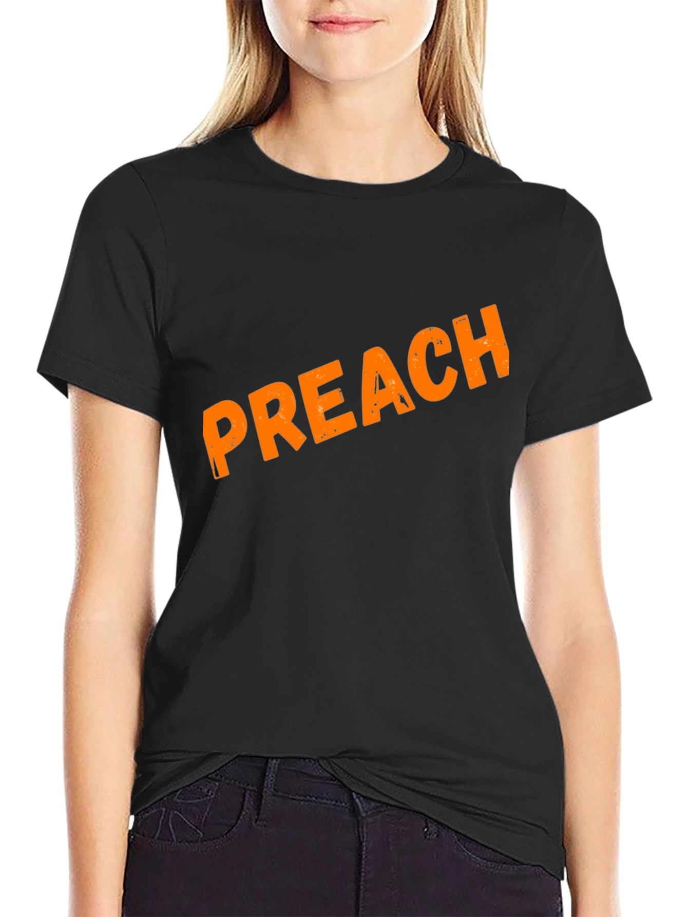 Black Preach Graphic Tee - Classic Black view 2