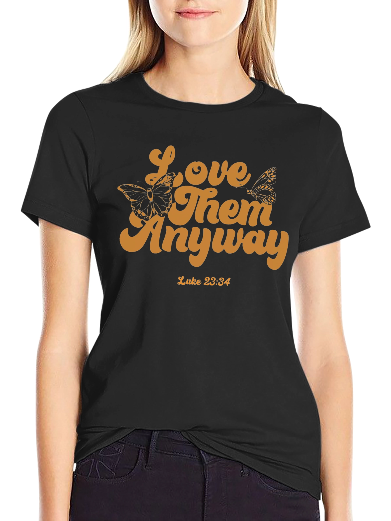 Black Love Them Anyway T-Shirt view 2