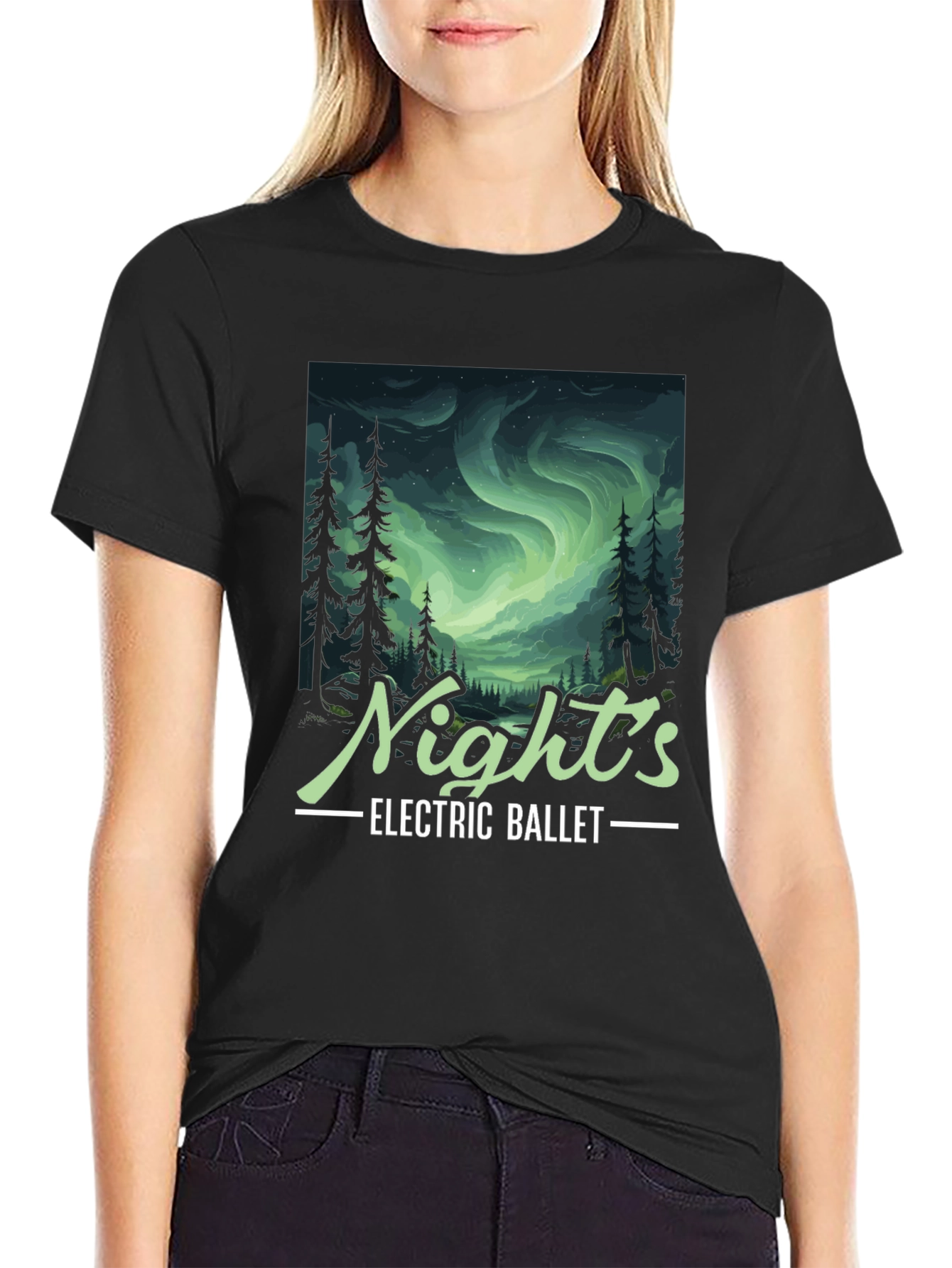 Black Night's Electric Ballet Graphic Tee view 2