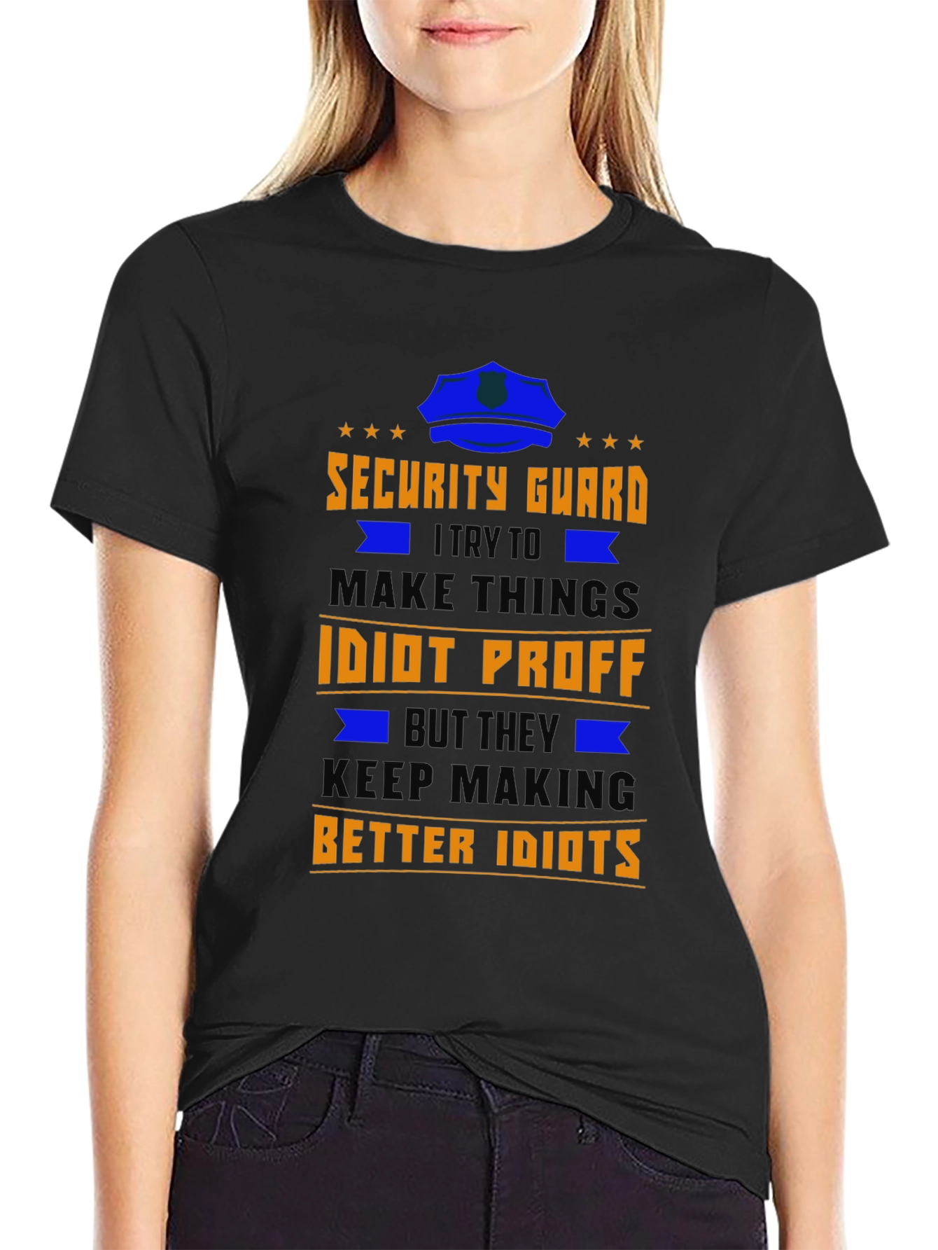 Security Guard Idiot Proof Funny T-Shirt - 2