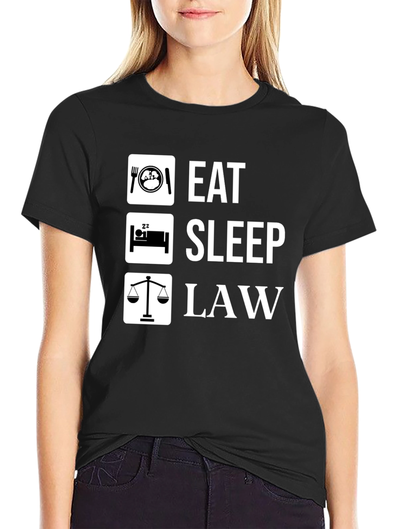 Eat Sleep Law Funny Lawyer T-Shirt - 2