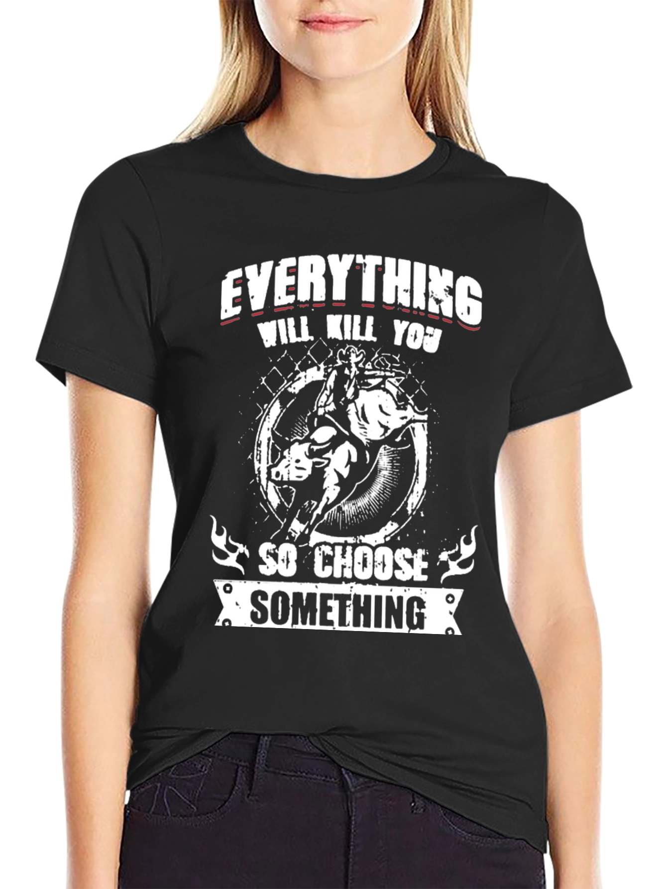 Black Everything Will Kill You Graphic Tee view 2