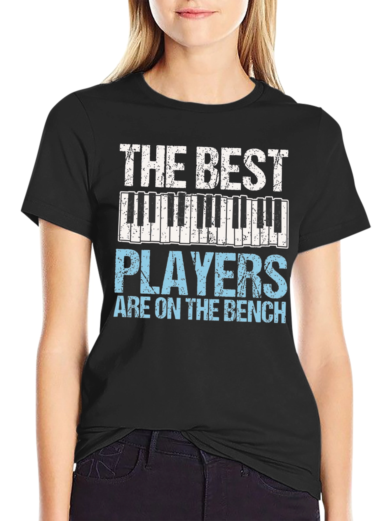 Black The Best Players on the Bench Graphic Tee view 2